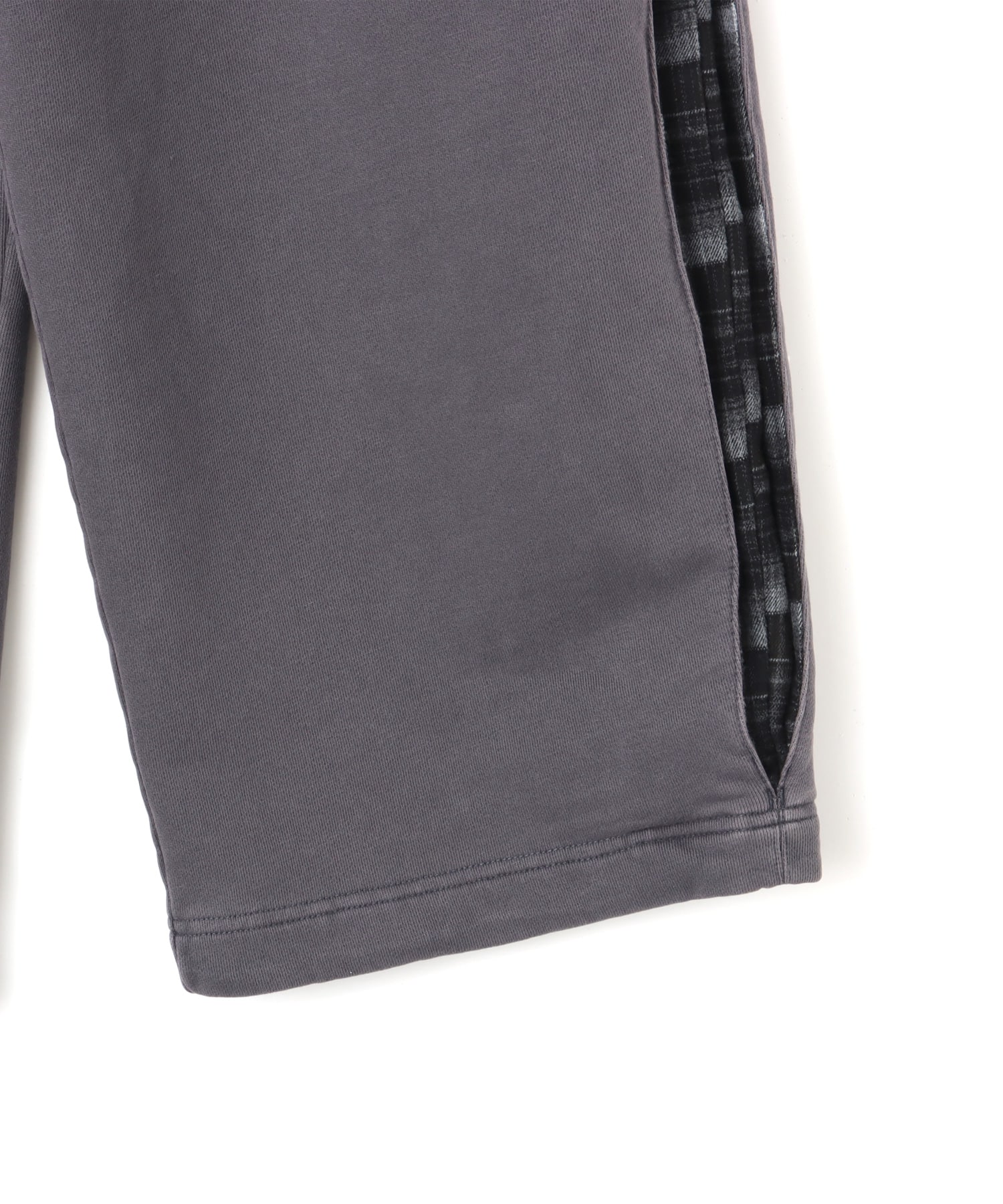 atmos pink Check Docking Sweat Pants CHARCOALの画像