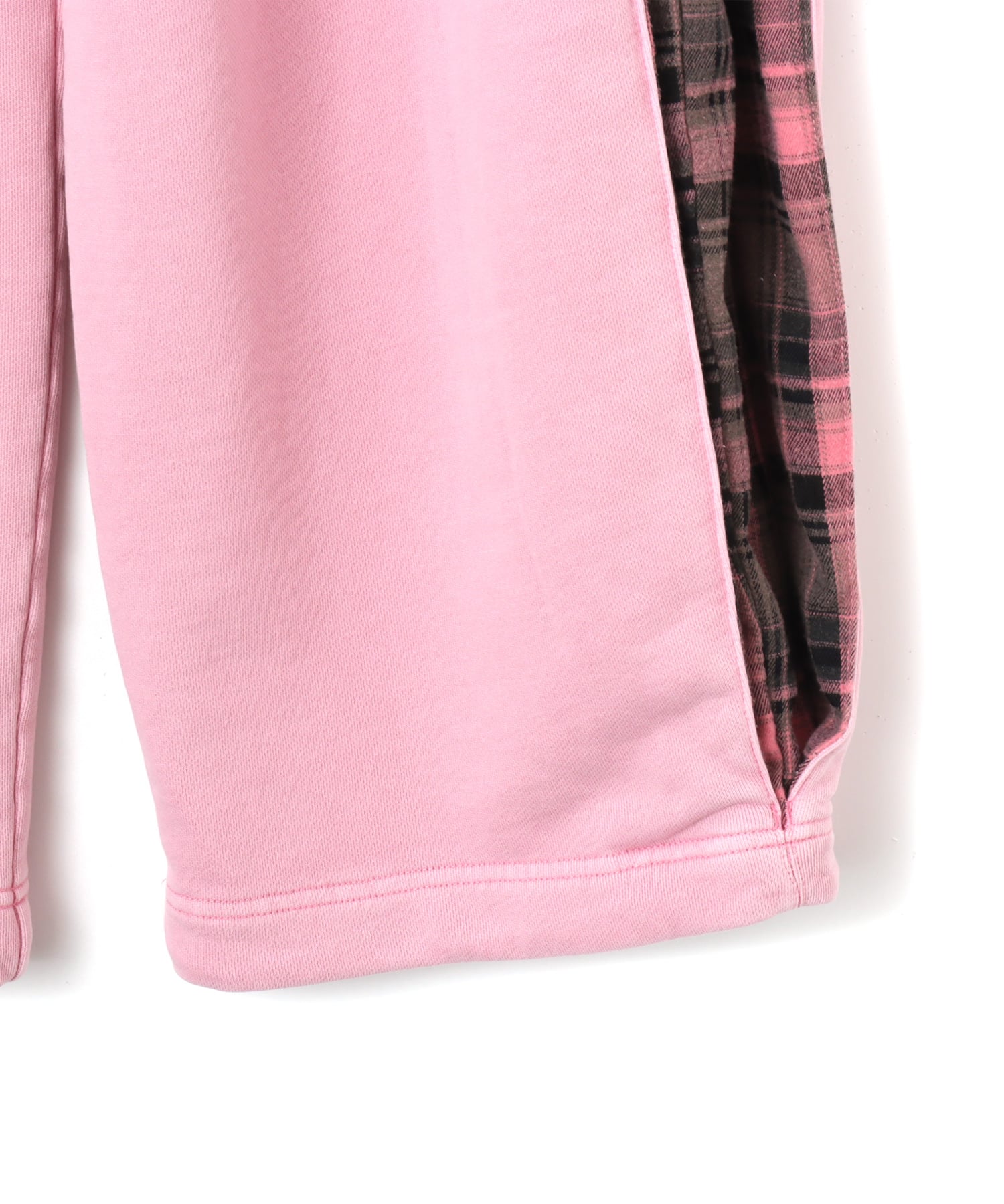 atmos pink Check Docking Sweat Pants PINKの画像