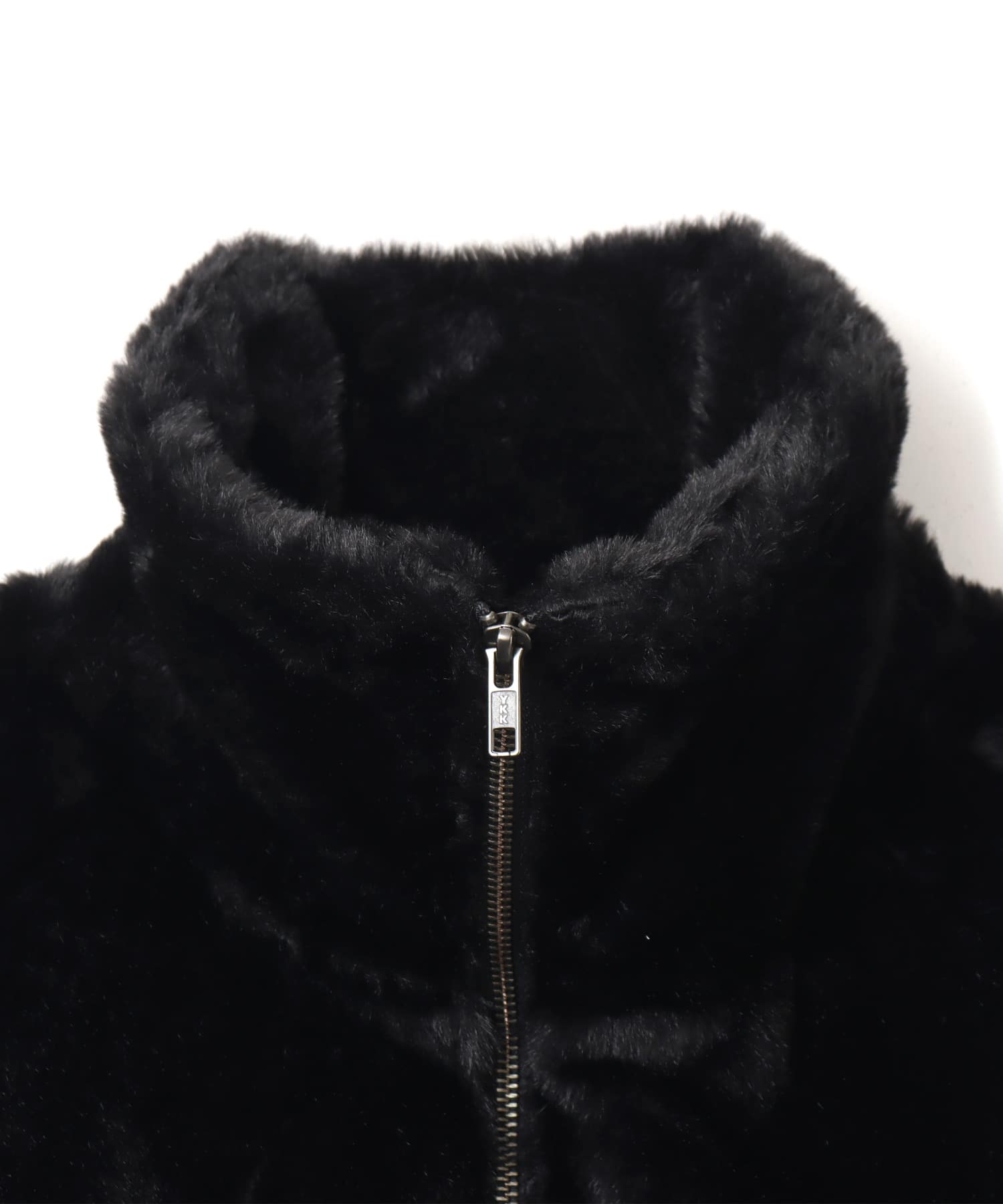 atmos pink Faux Fur Zip Blouson BLACKの画像