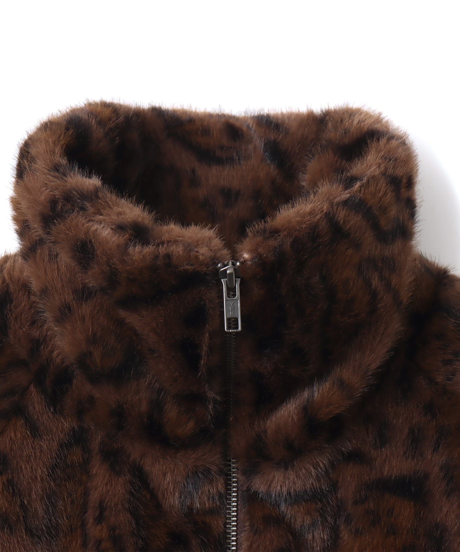 atmos pink Faux Fur Zip Blouson LEOPARDの画像