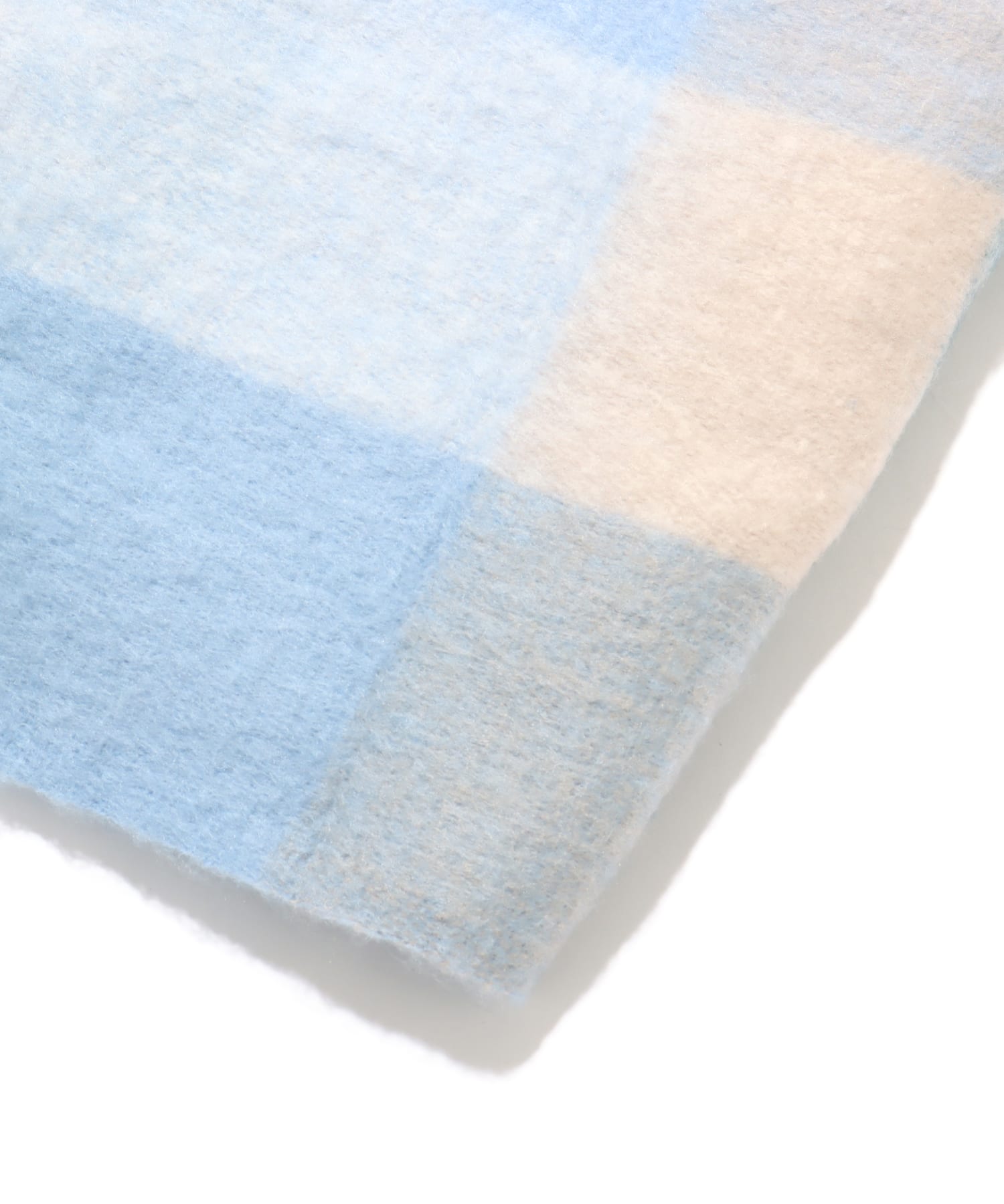 atmos pink Check Scarf BLUEの画像