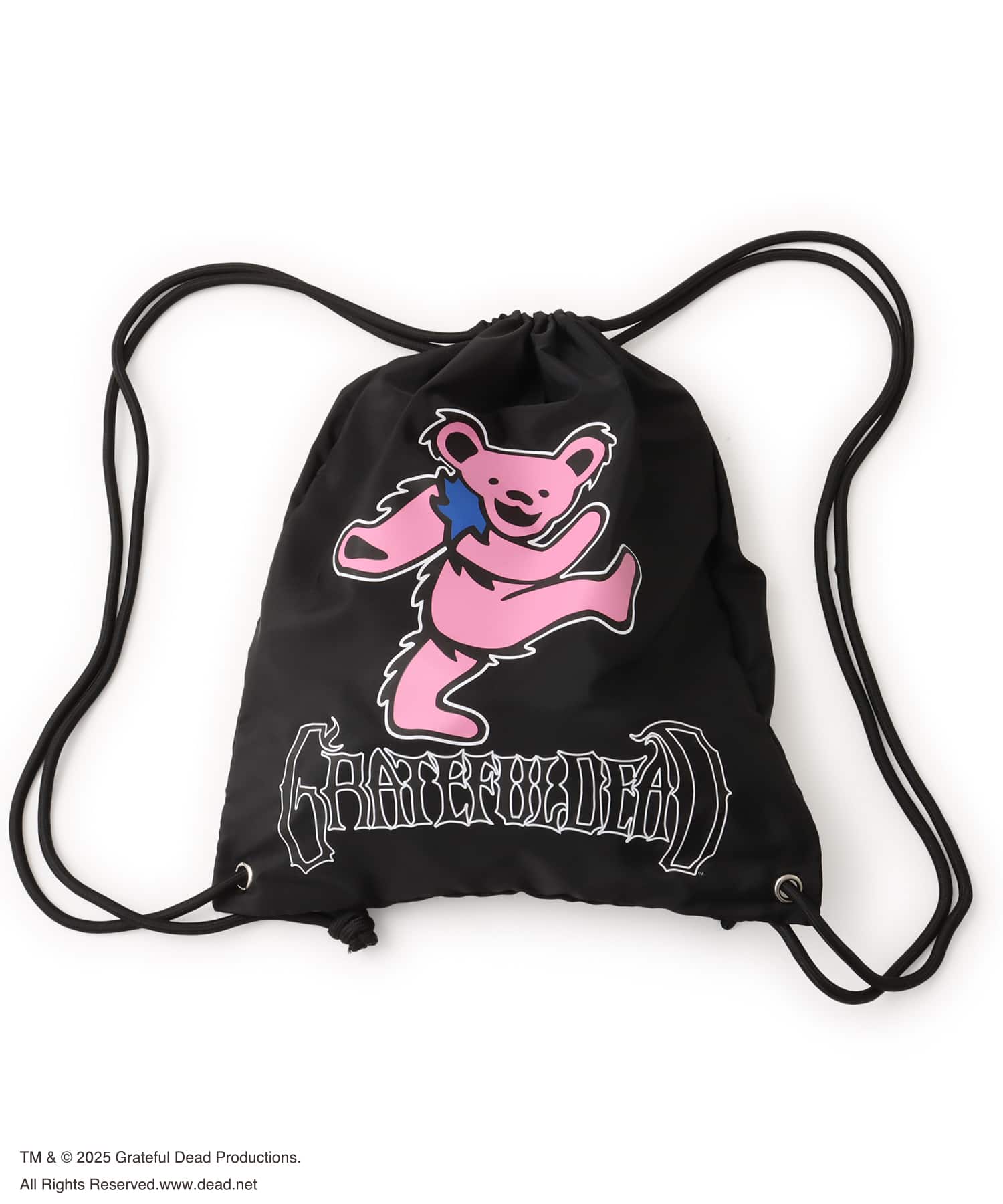 atmos pink Grateful Dead Knapsack BLACKの画像
