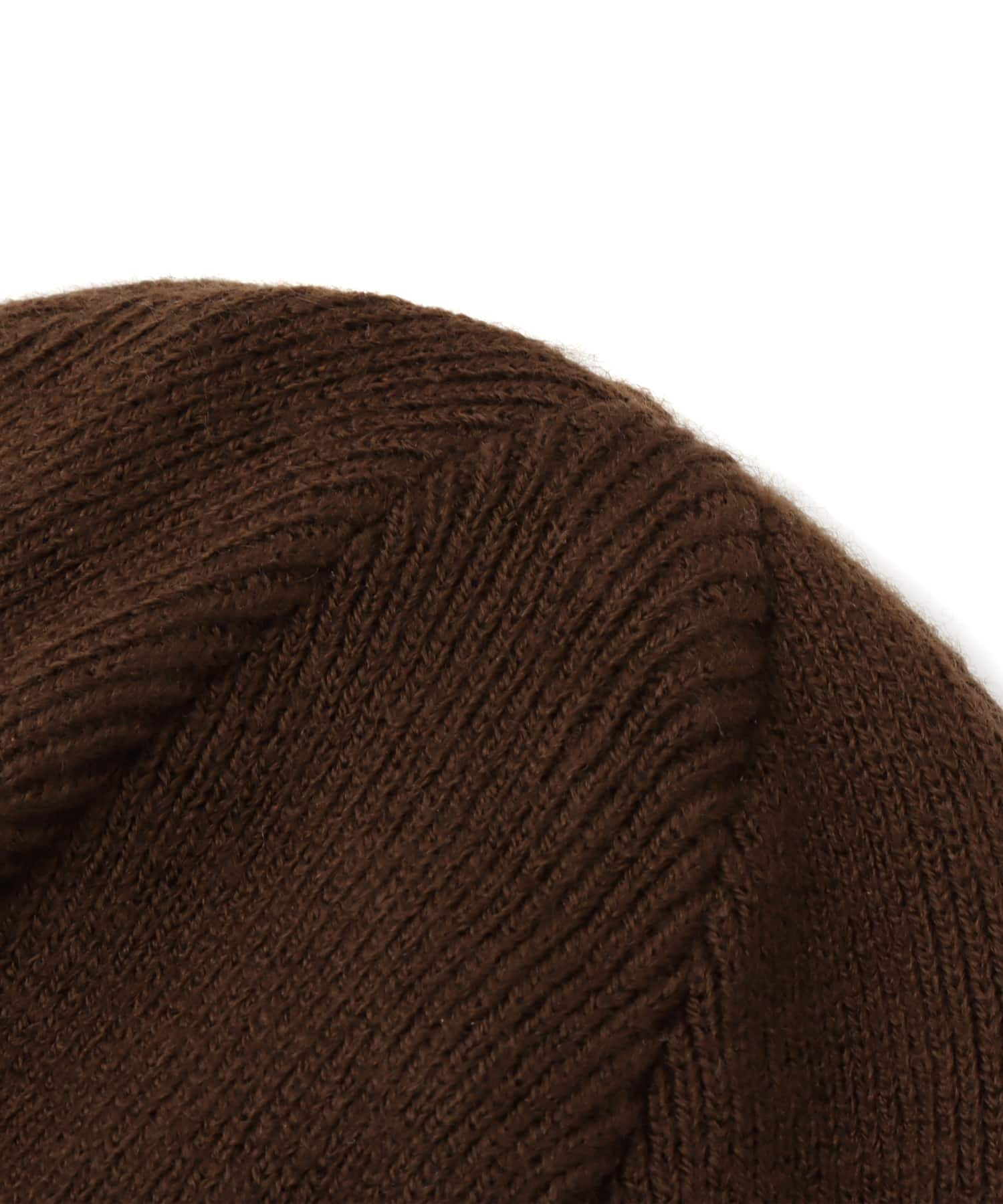 atmos pink Eyelet Beanie BROWNの画像