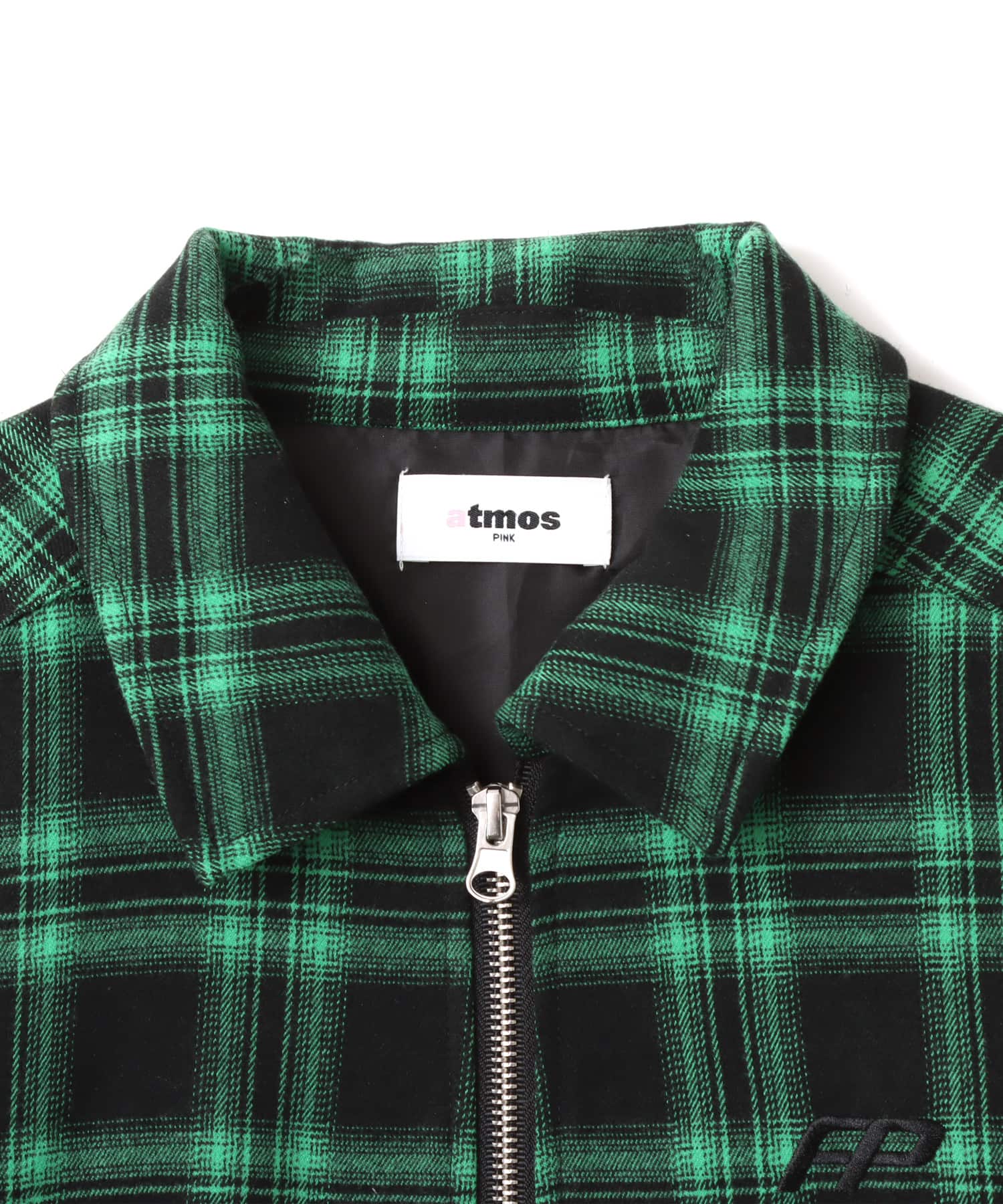 atmos pink Plaid Jacket GREENの画像