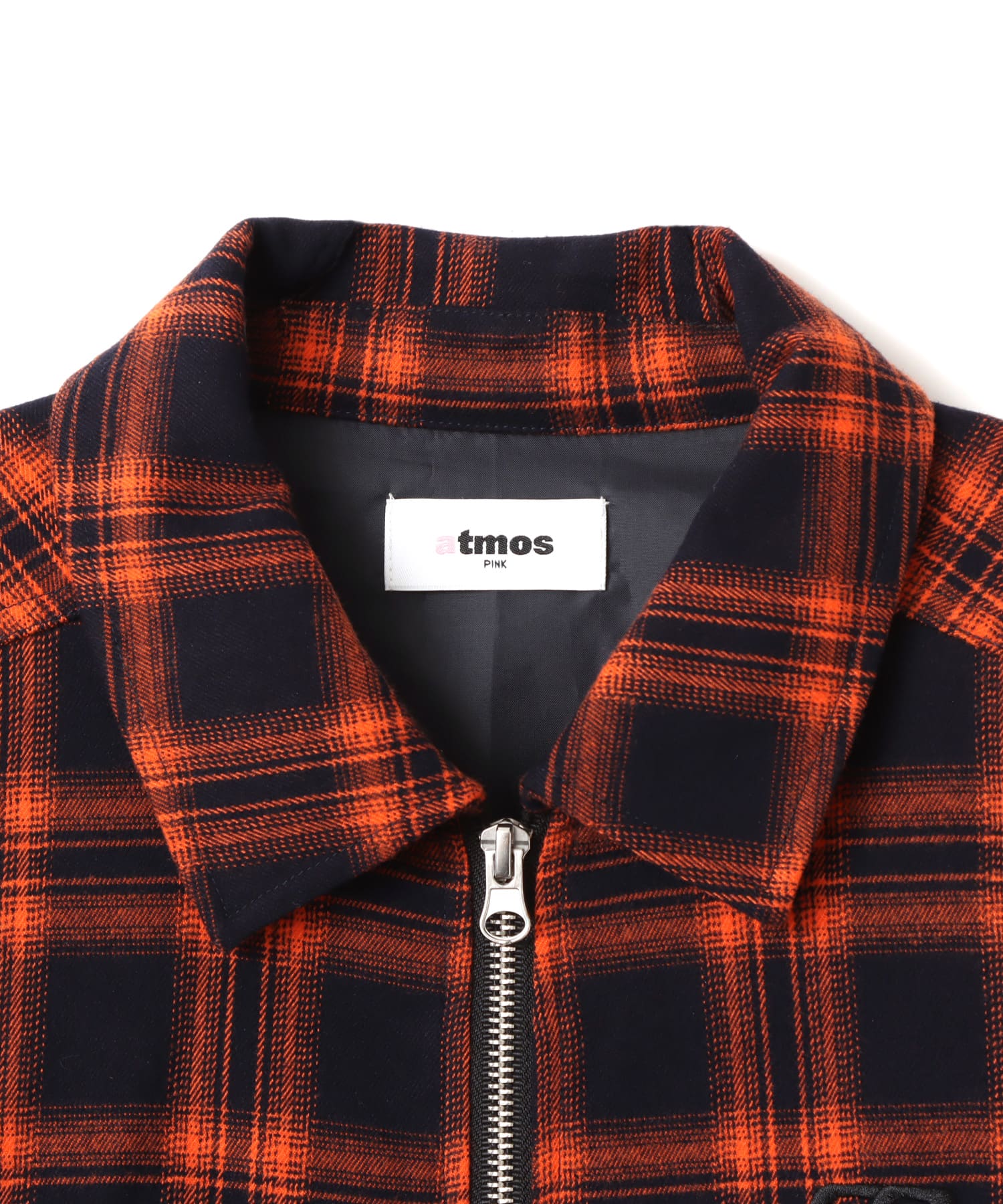 atmos pink Plaid Jacket ORANGEの画像