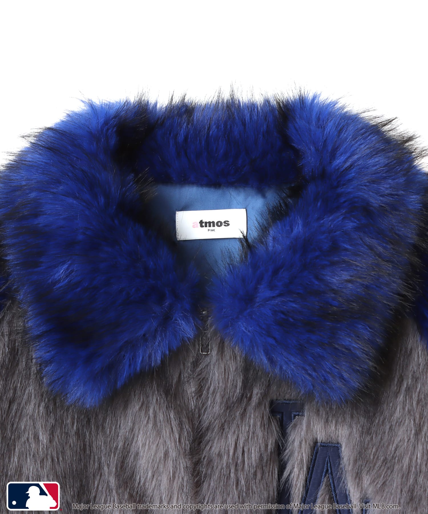 atmos pink MLB Faux Fur Blouson GRAYの画像