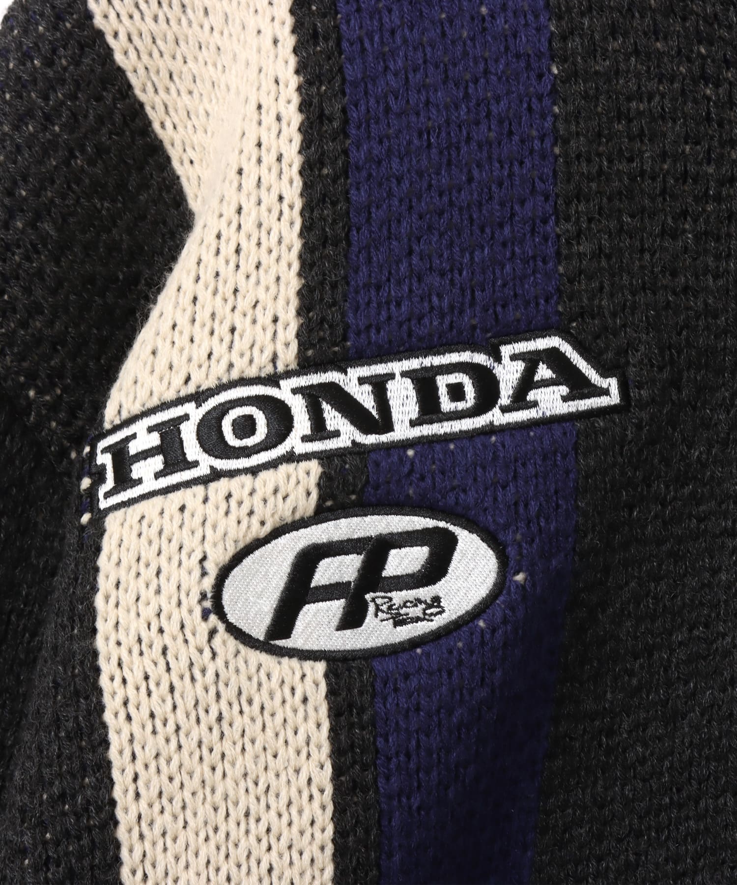 atmos pink x HONDA Zip Up Knit Blouson BLACKの画像