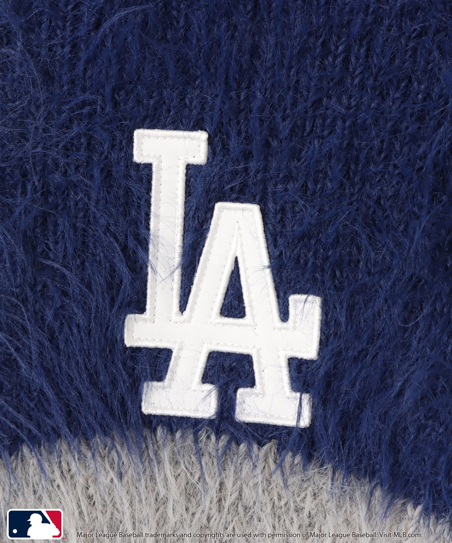 atmos pink MLB Shaggy Knit Blouson NAVYの画像