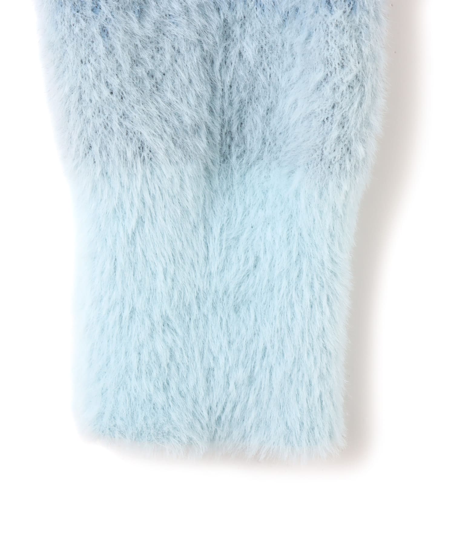 atmos pink Off Shoulder Knit Tops BLUEの画像