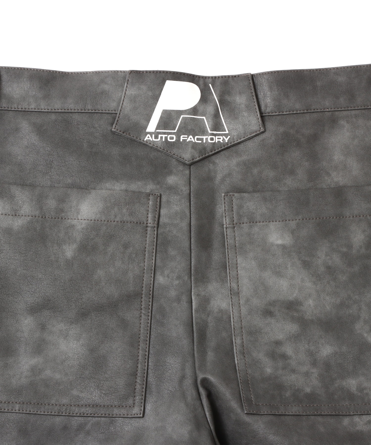 atmos pink x HONDA Faux Leather Pants BLACKの画像