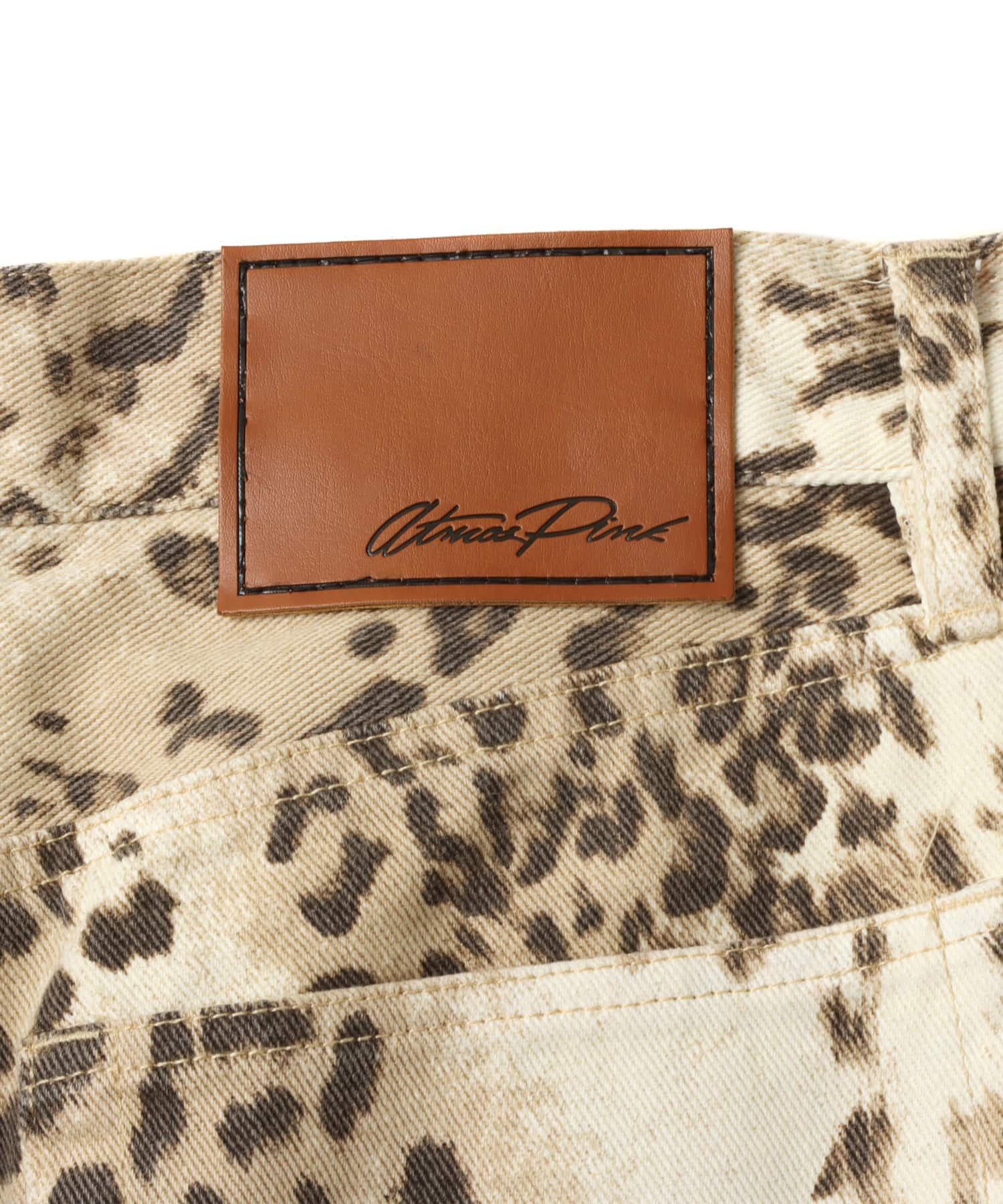 atmos pink Leopard All-Over Pants WHITEの画像
