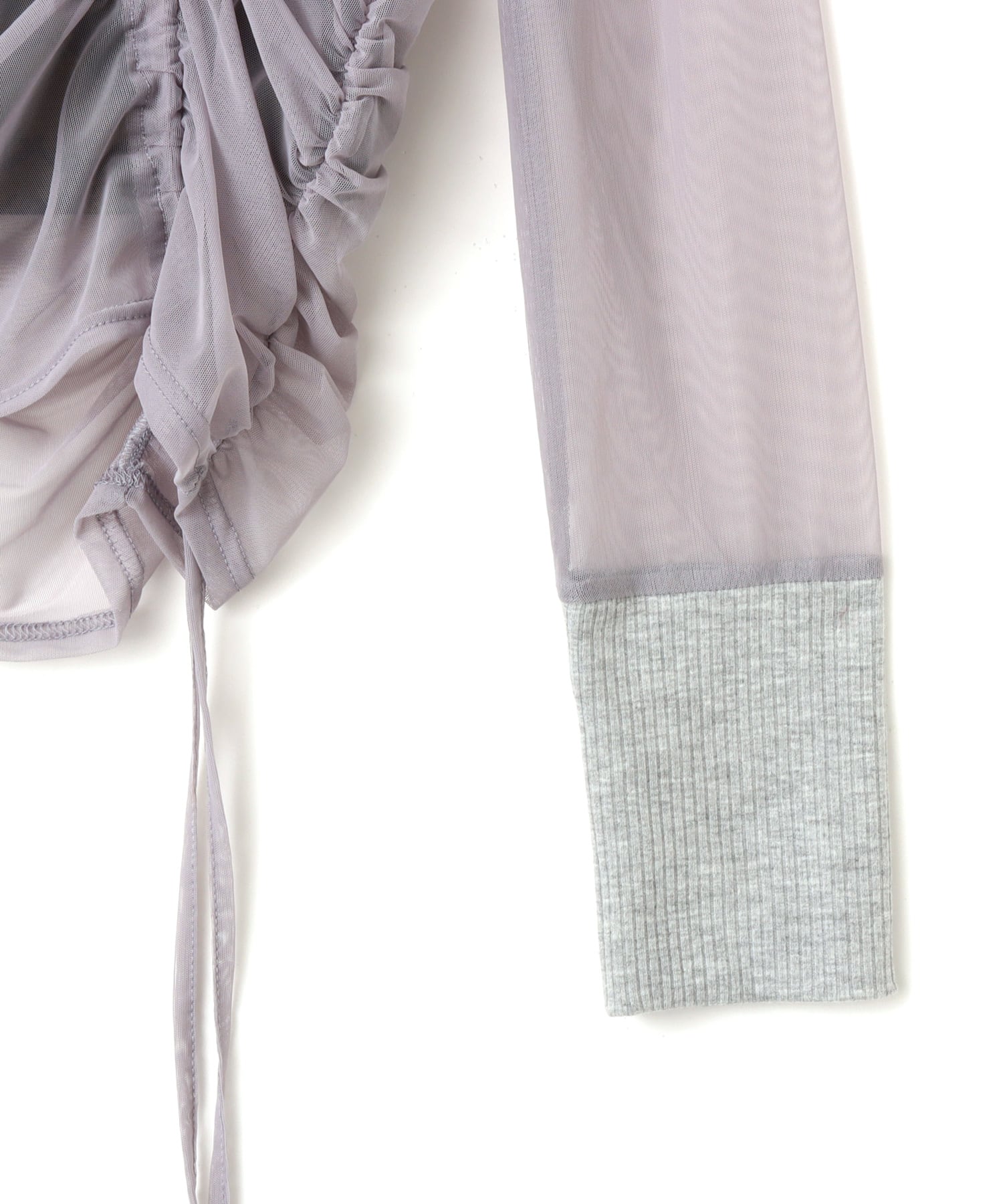 atmos pink See-through Layered LS T-shirt GRAYの画像
