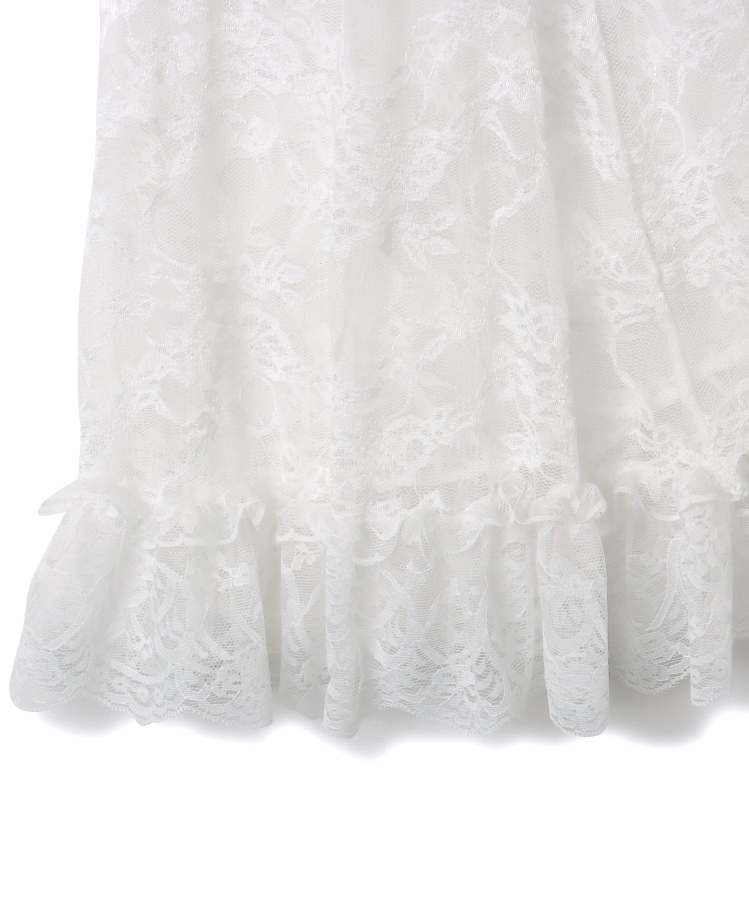 atmos pink Lace Wrap Skirt WHITEの画像