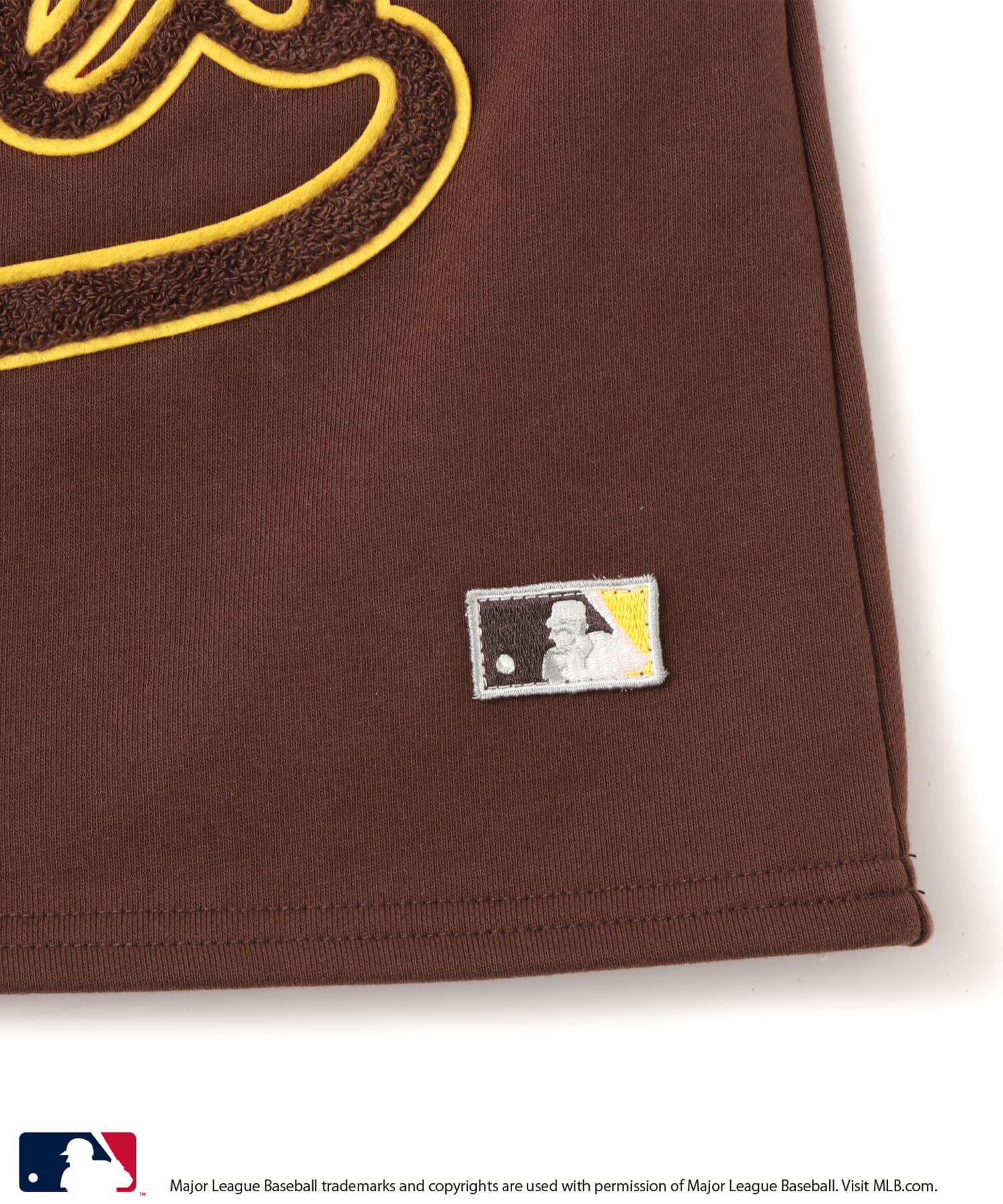 atmos pink MLB Logo Sweat Skirt BROWNの画像