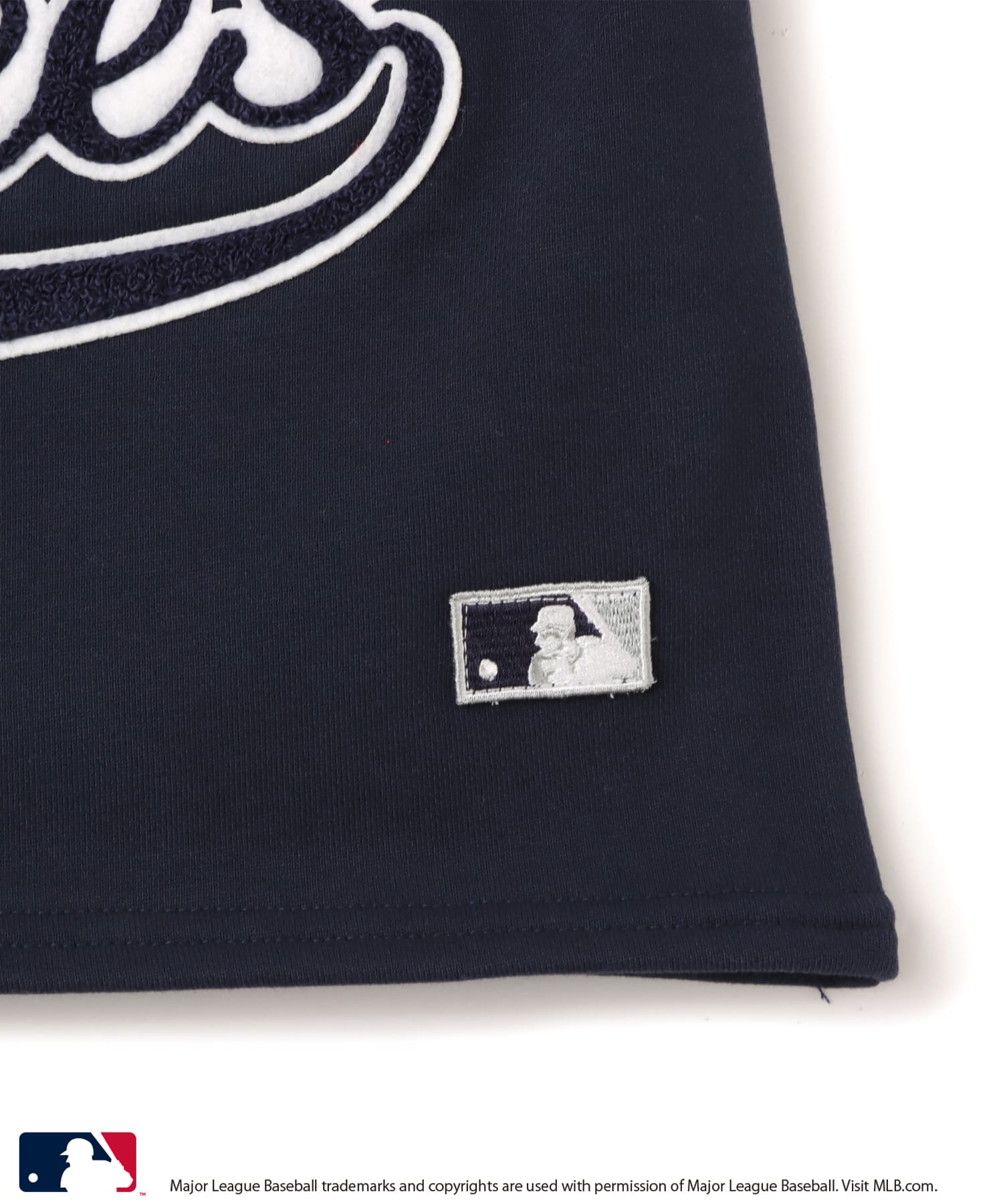 atmos pink MLB Logo Sweat Skirt NAVYの画像