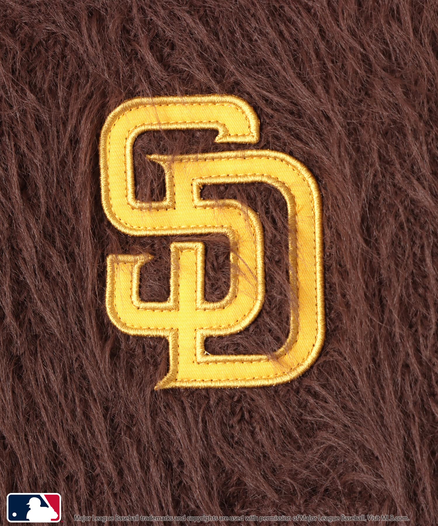 atmos pink MLB Shaggy Knit Short Pants BROWNの画像