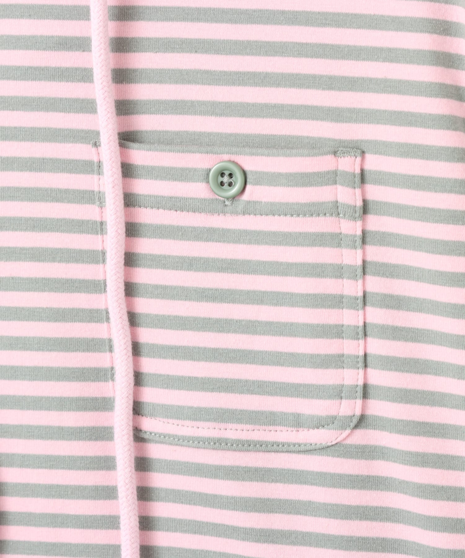 atmos pink Border Hoodie PINKの画像