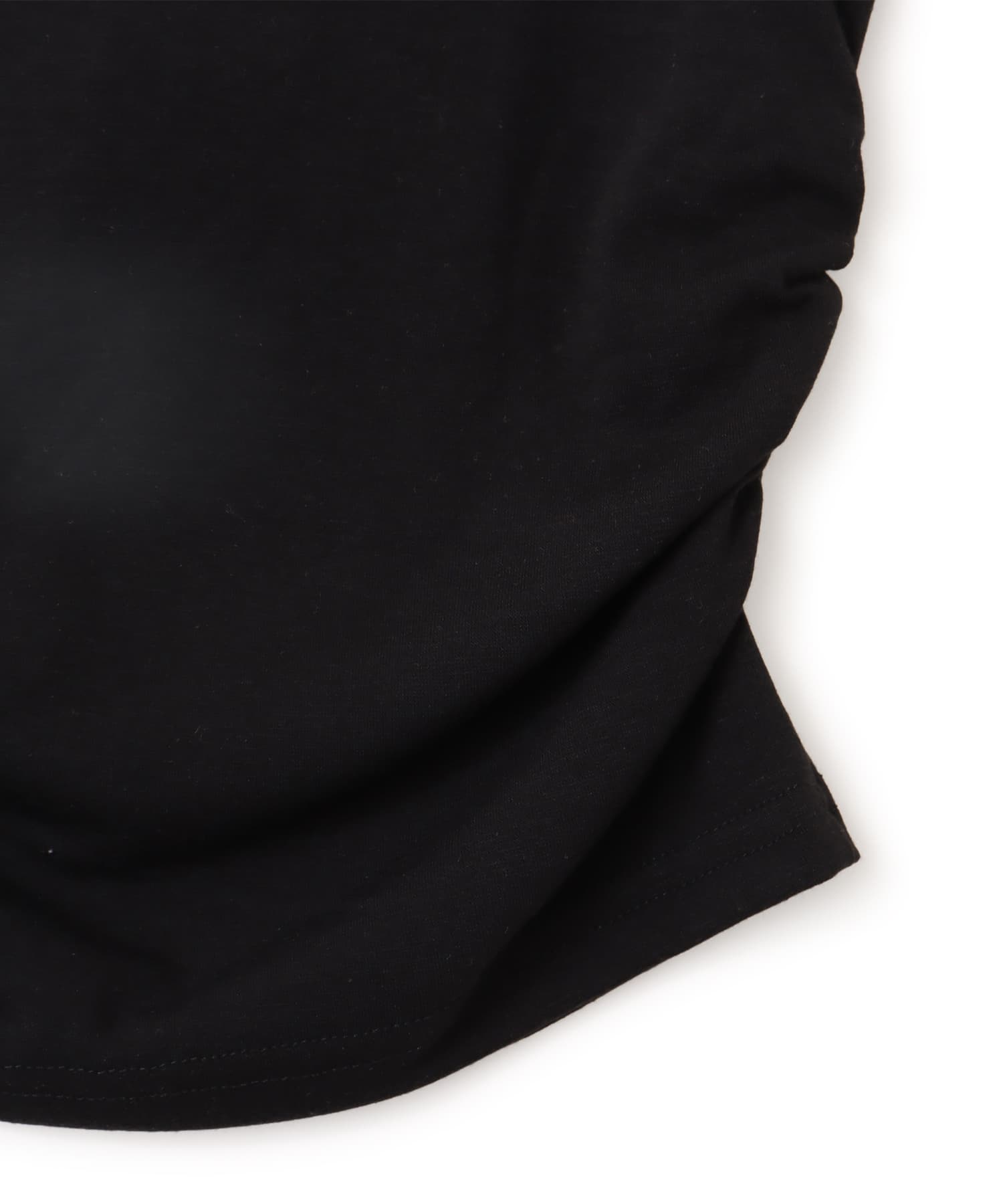 atmos pink Side Gather Tank Top BLACKの画像