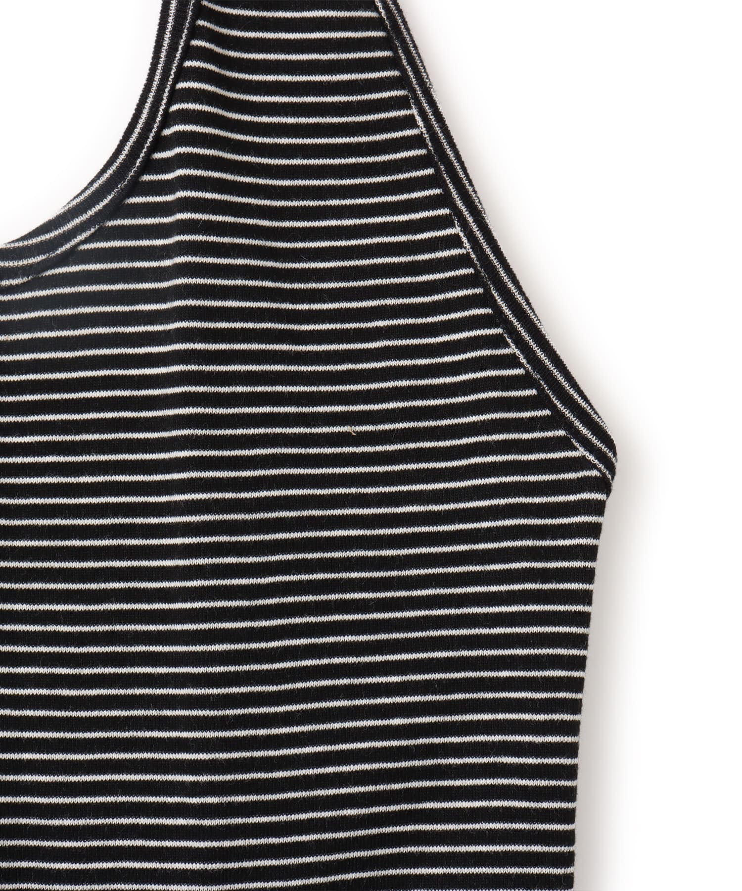 atmos pink Halter Neck Border Tank Top BLACKの画像
