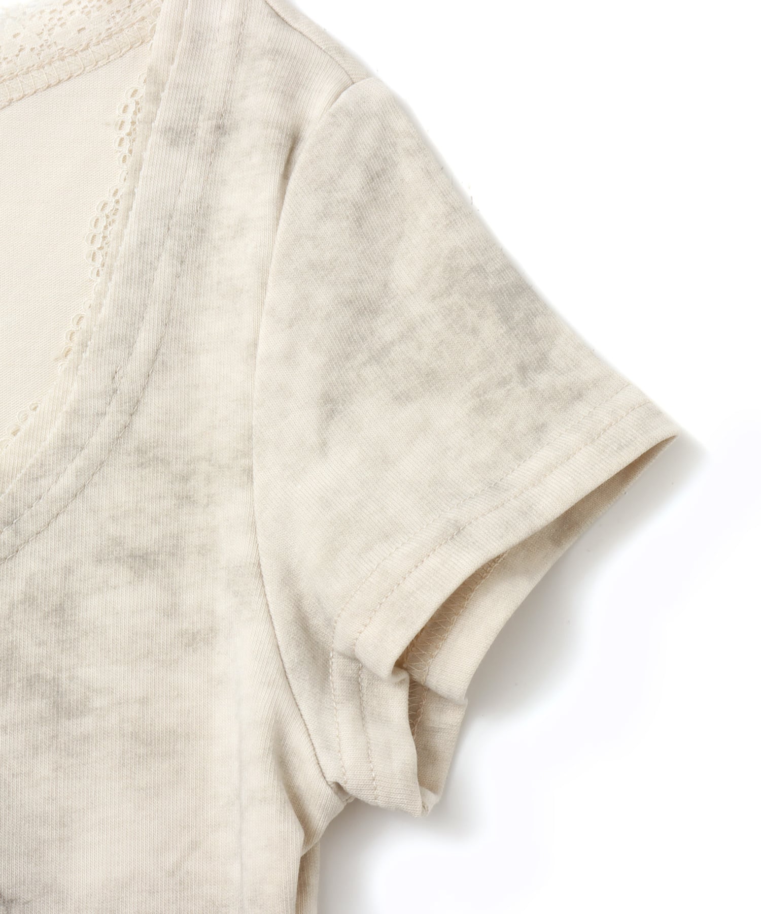 atmos pink Lace Print T-shirt BEIGEの画像