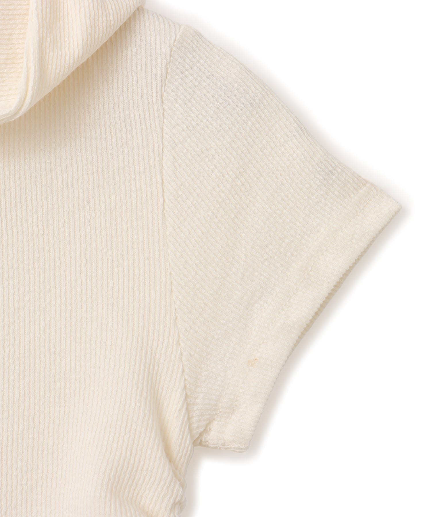 atmos pink Shirring Hoodie Cardigan IVORYの画像