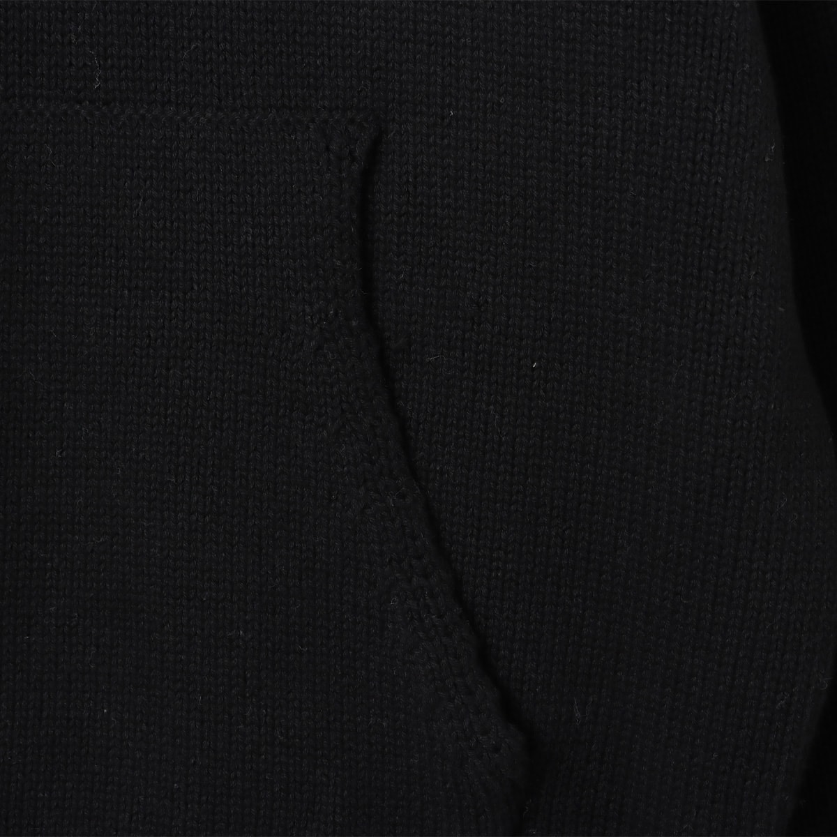atmos pink Big Logo Knit Hoodie BLACKの画像