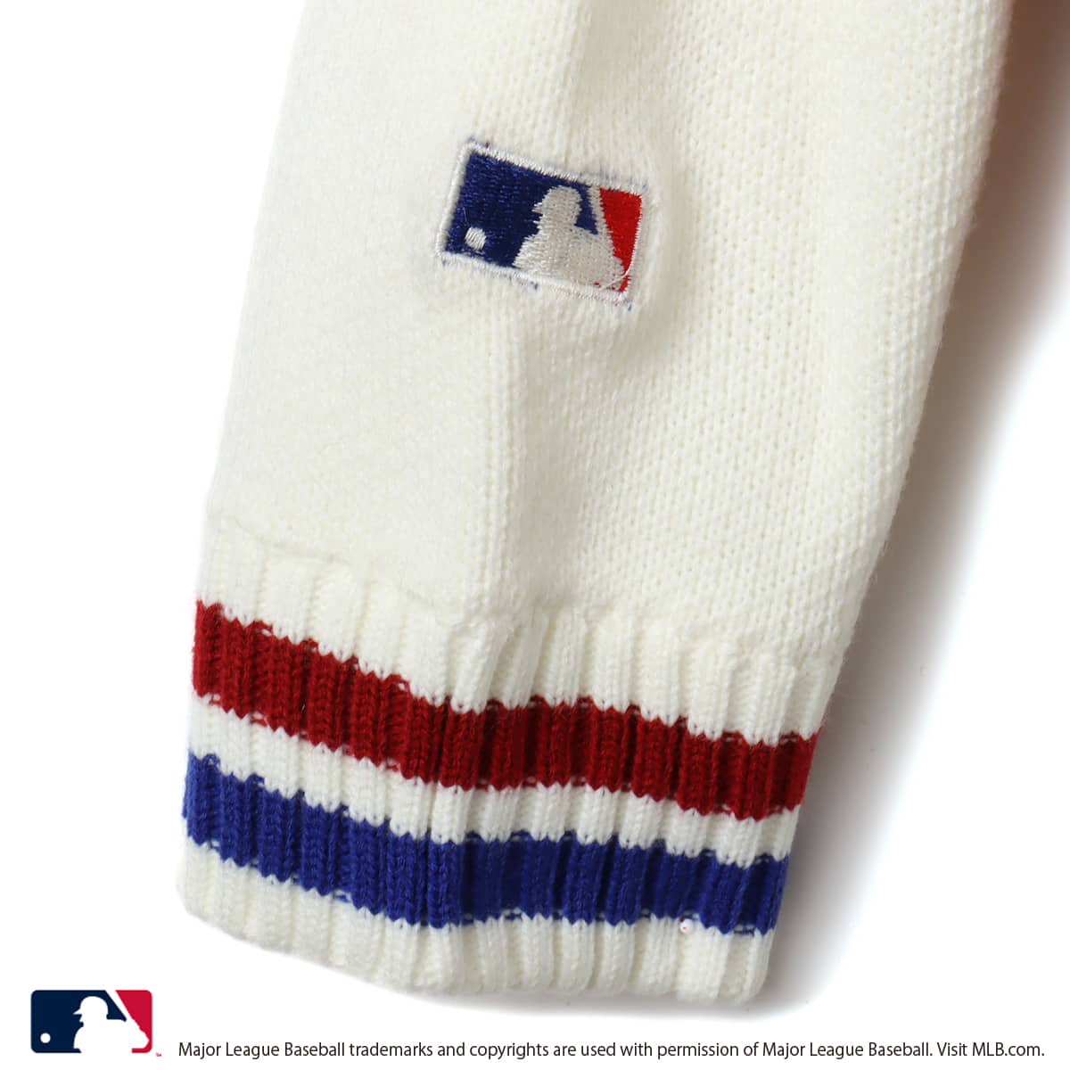 atmos pink MLB Knit Blouson REDの画像