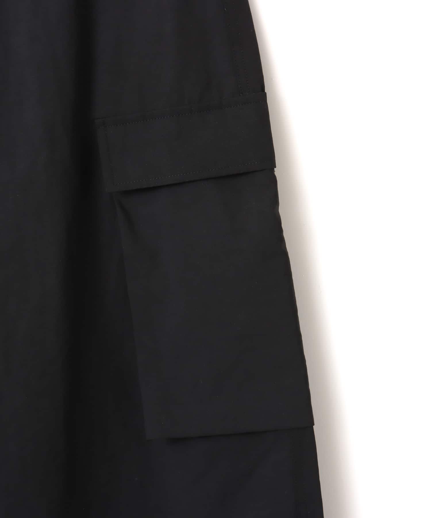 atmos pink Baggy Nylon Pants BLACKの画像