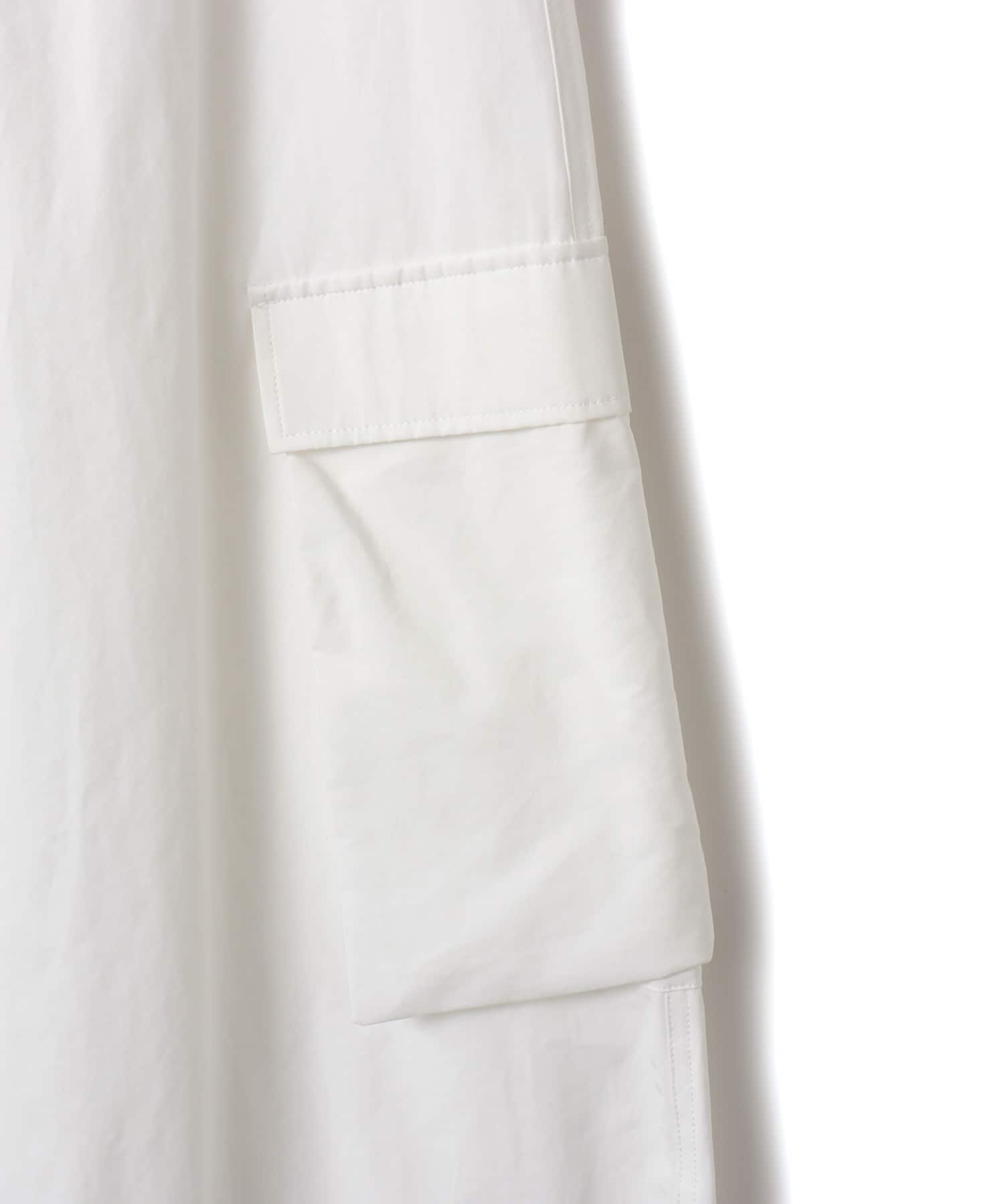 atmos pink Baggy Nylon Pants WHITEの画像