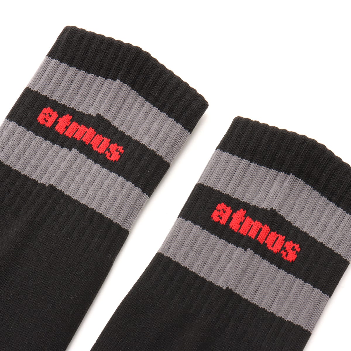 atmos pink Soccer High Socks BLACKの画像