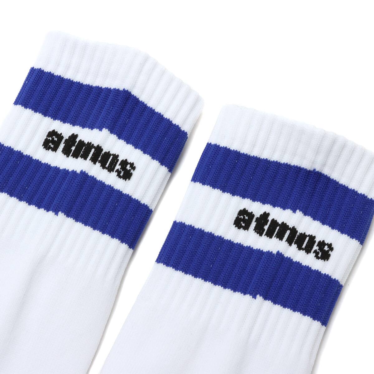 atmos pink Soccer High Socks WHITEの画像