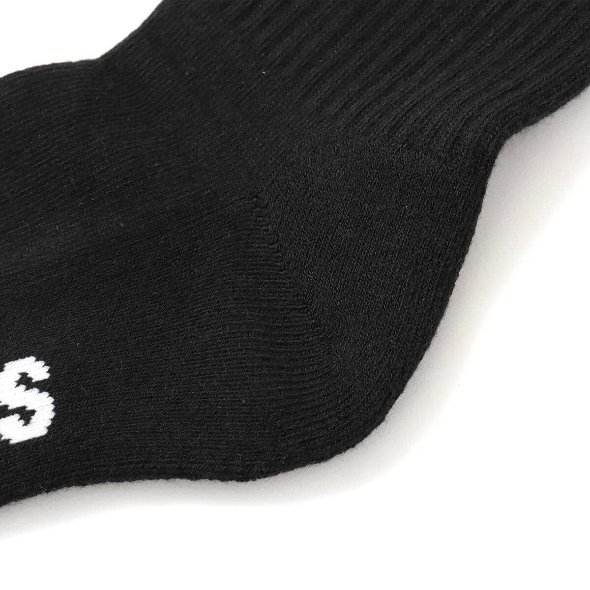 atmos pink Classic Embroidery Logo Line Socks BLACKの画像