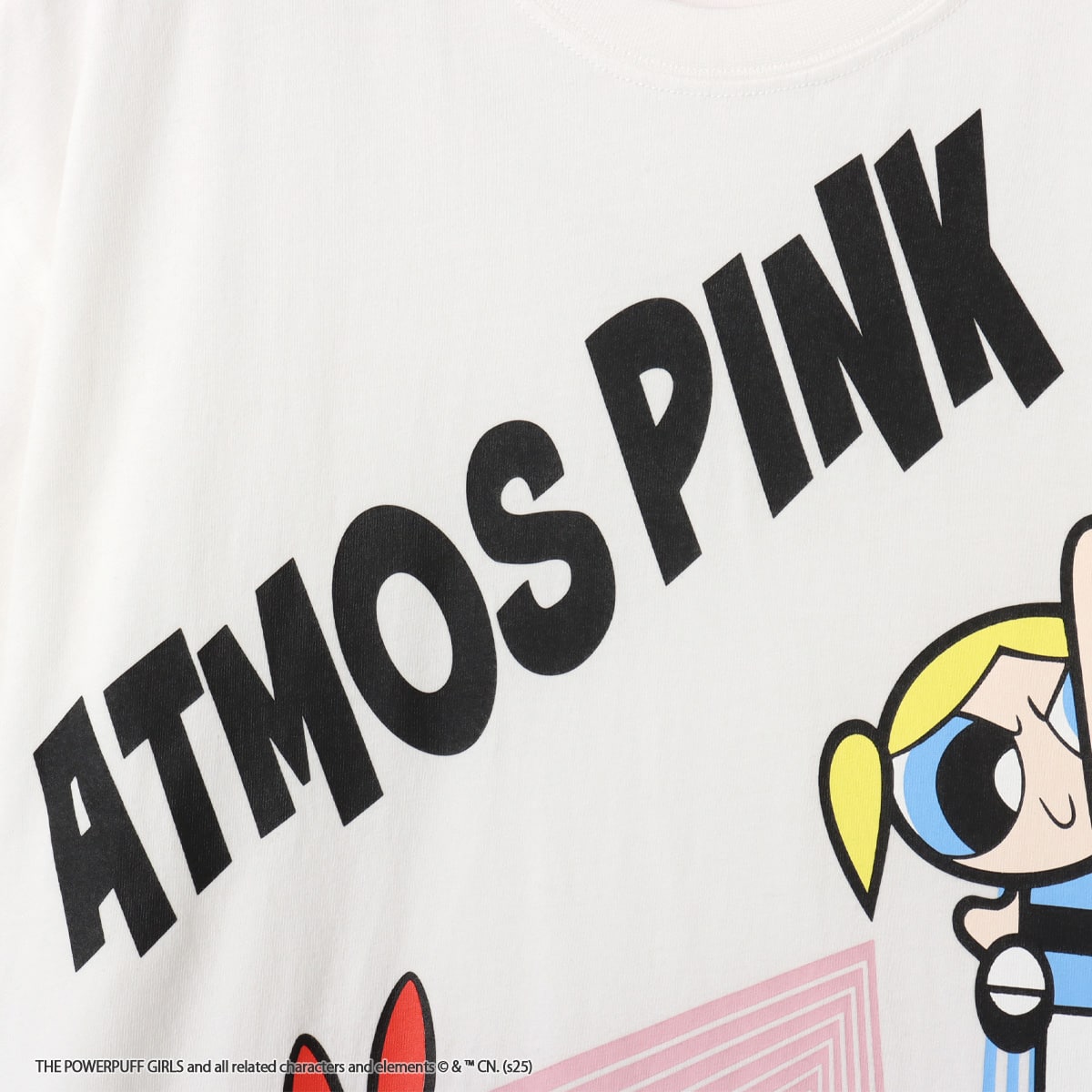 The Powerpuff Girls x atmos pink Vintage T-shirt WHITEの画像