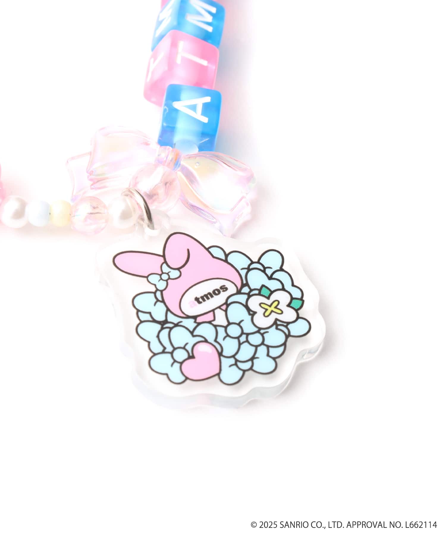 atmos pink x MY MELODY & KUROMI Charm PINKの画像