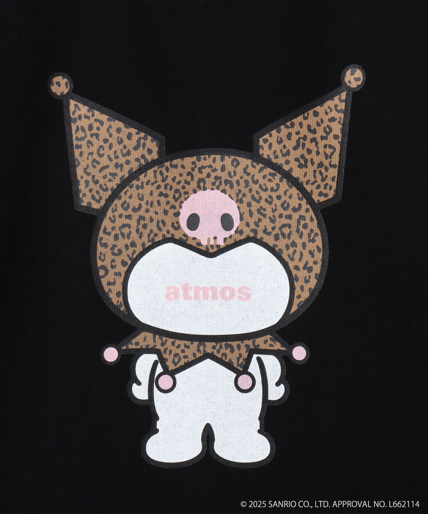 atmos pink x MY MELODY & KUROMI Short Print T-shirt BLACKの画像