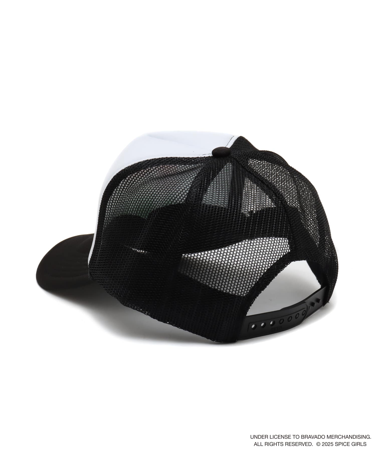 atmos pink x SPICE GIRLS Mesh Cap BLACK X WHITEの画像