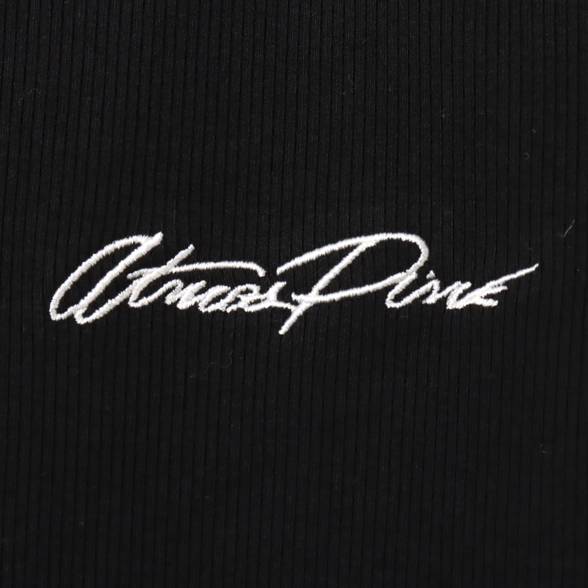atmos pink Rib Long Sleeve T-shirt BLACKの画像