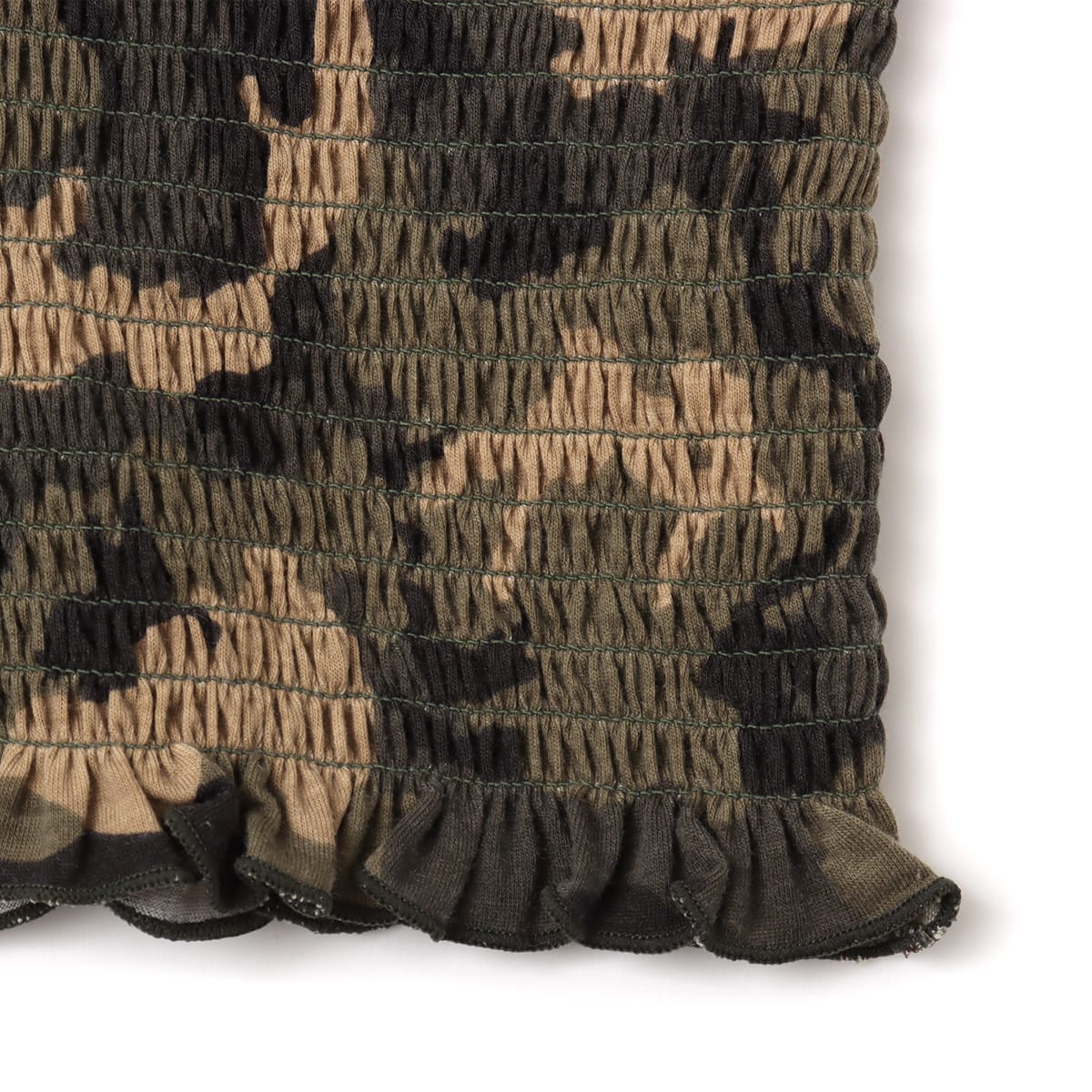 atmos pink Camouflage Shirring Baretop CAMOUFLAGE KHAKIの画像