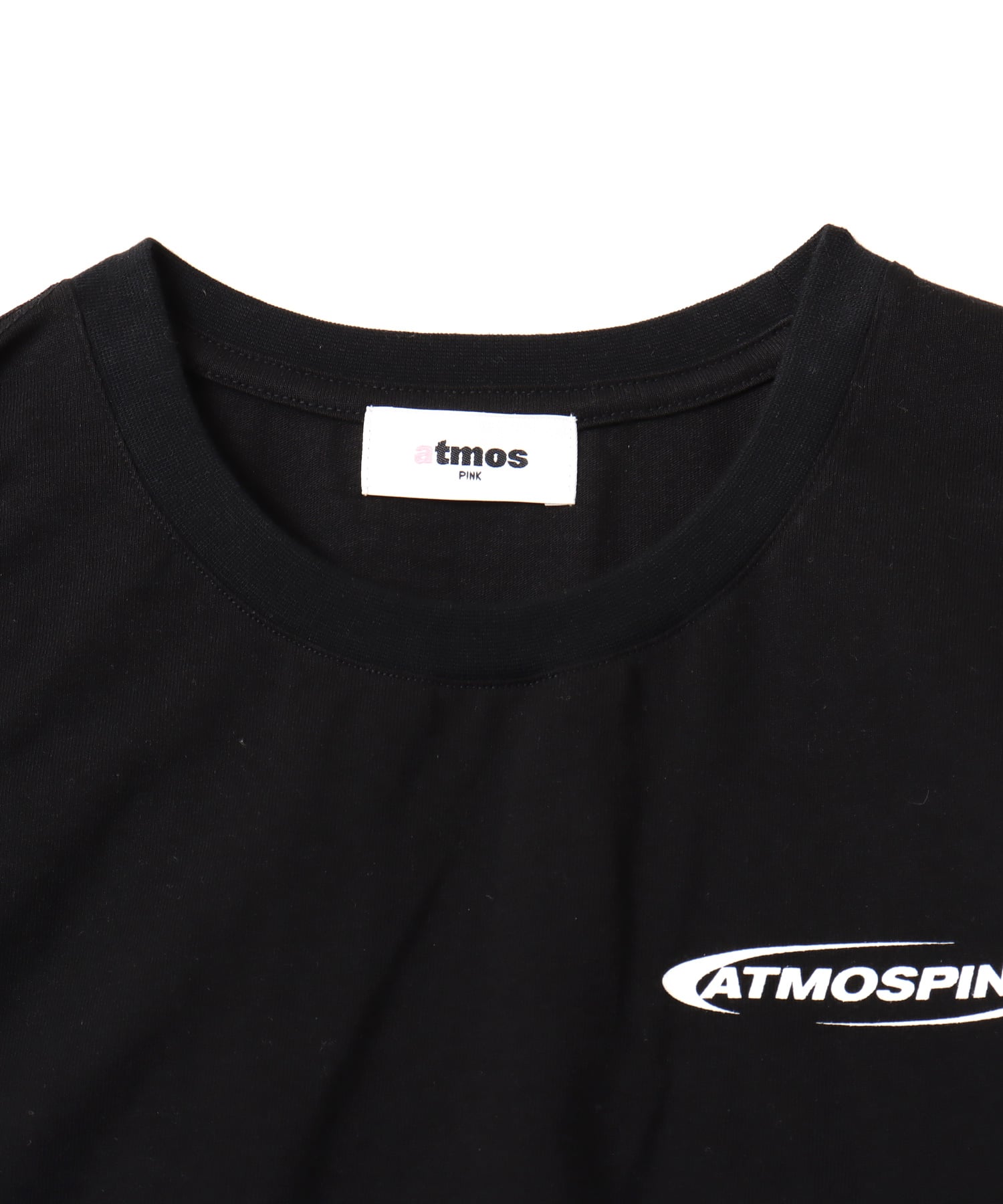 atmos pink Shirring Mini T-shirt BLACKの画像