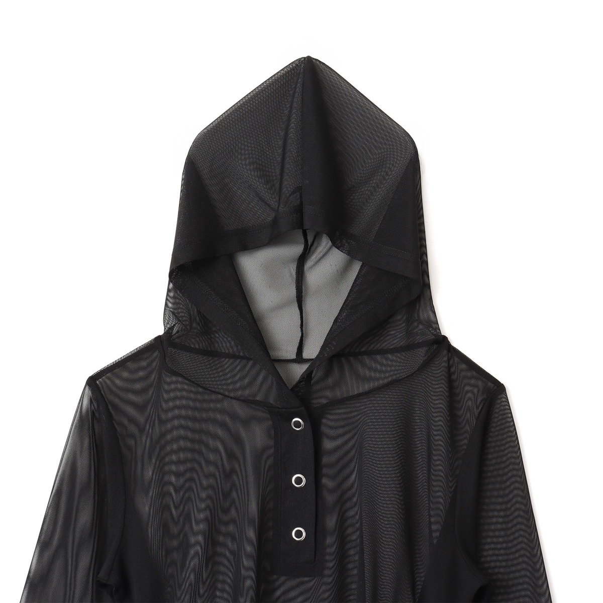 atmos pink See-through Hoodie BLACKの画像