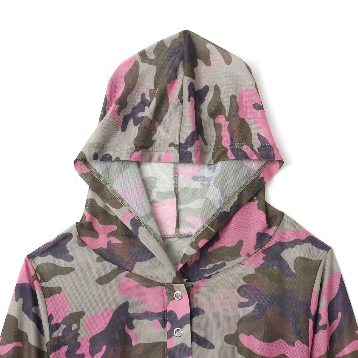 atmos pink See-through Hoodie CAMOUFLAGE BEIGEの画像