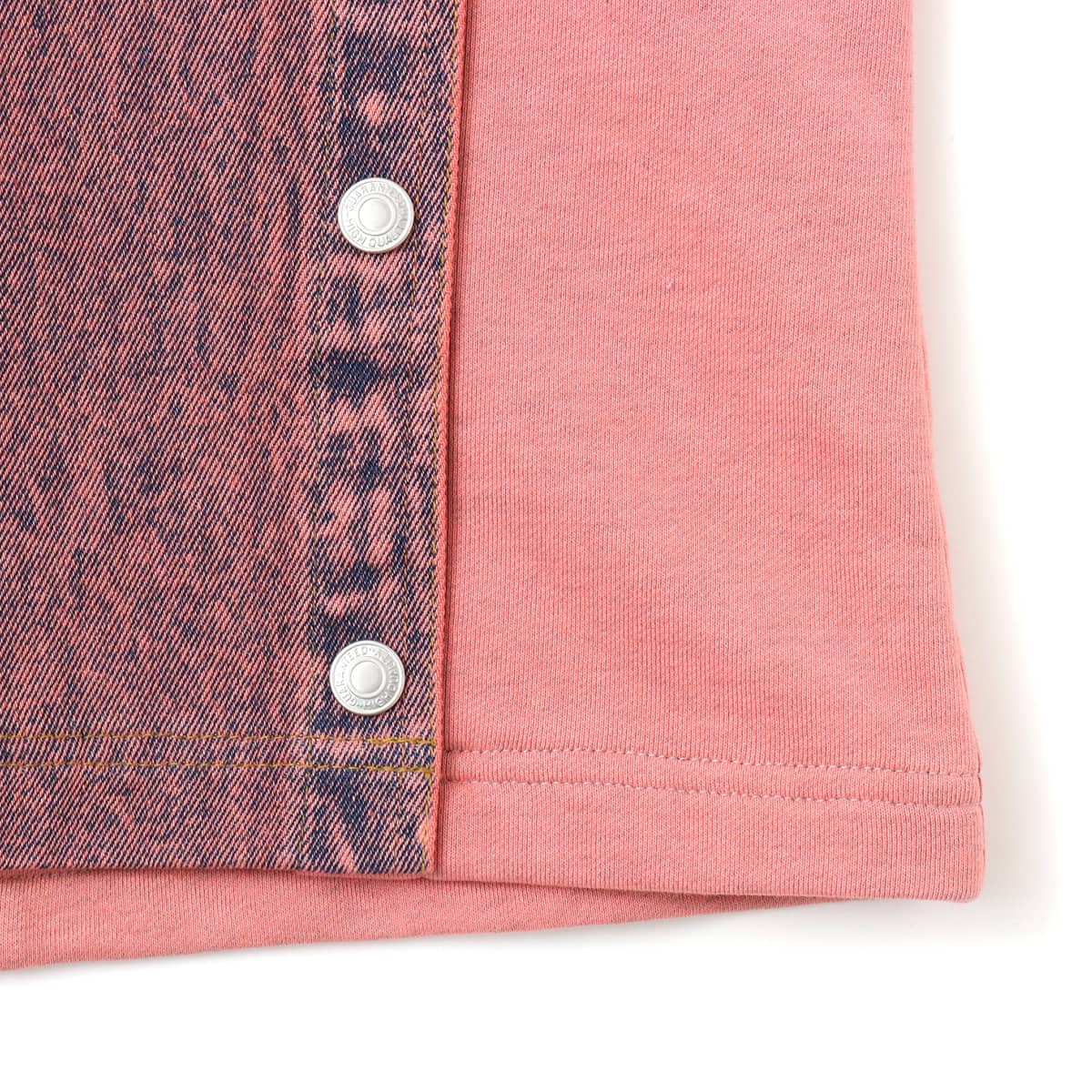 atmos pink Denim Docking Long Skirt PINKの画像
