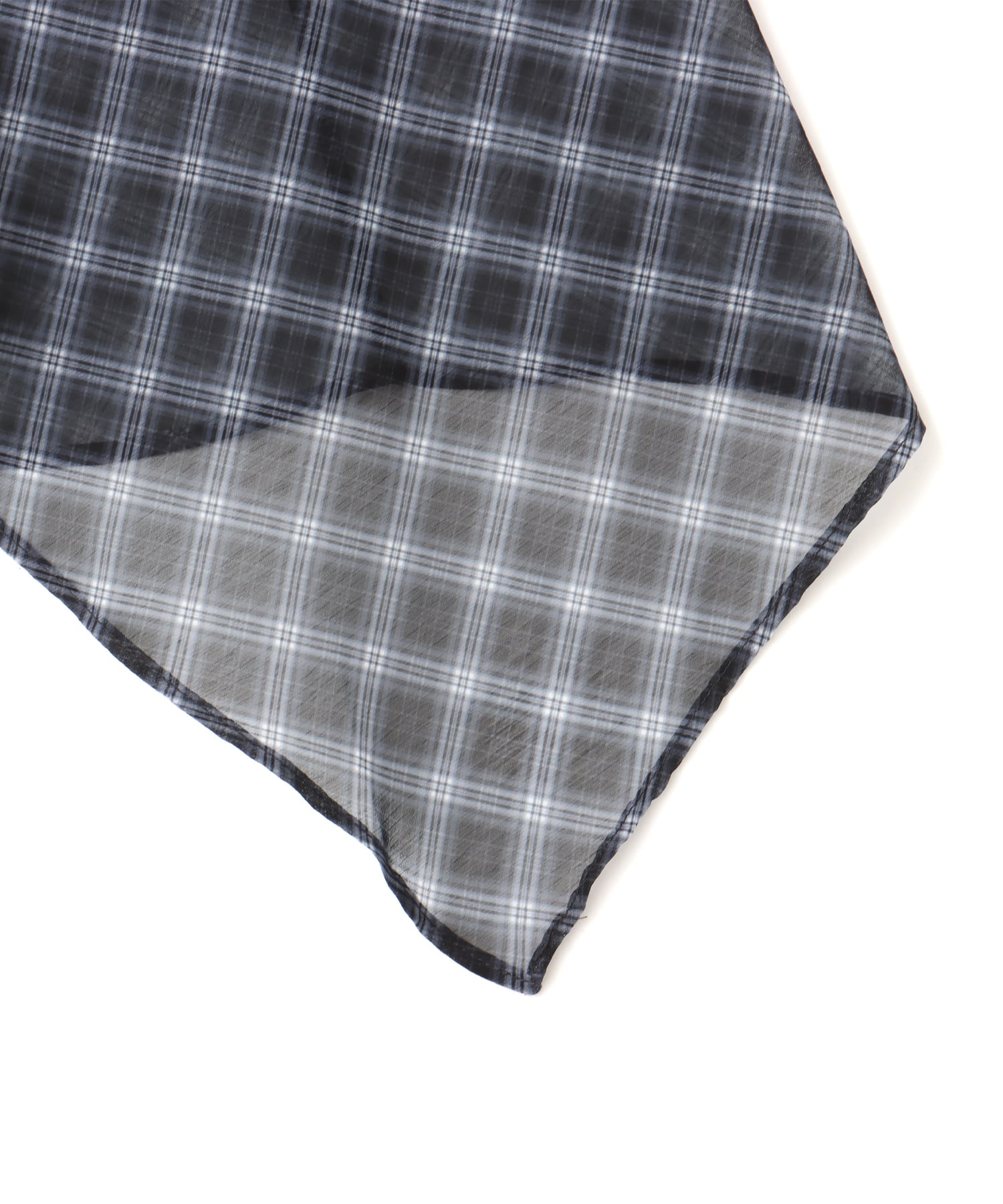 atmos pink Check Ciffon Wrap Skirt BLACKの画像