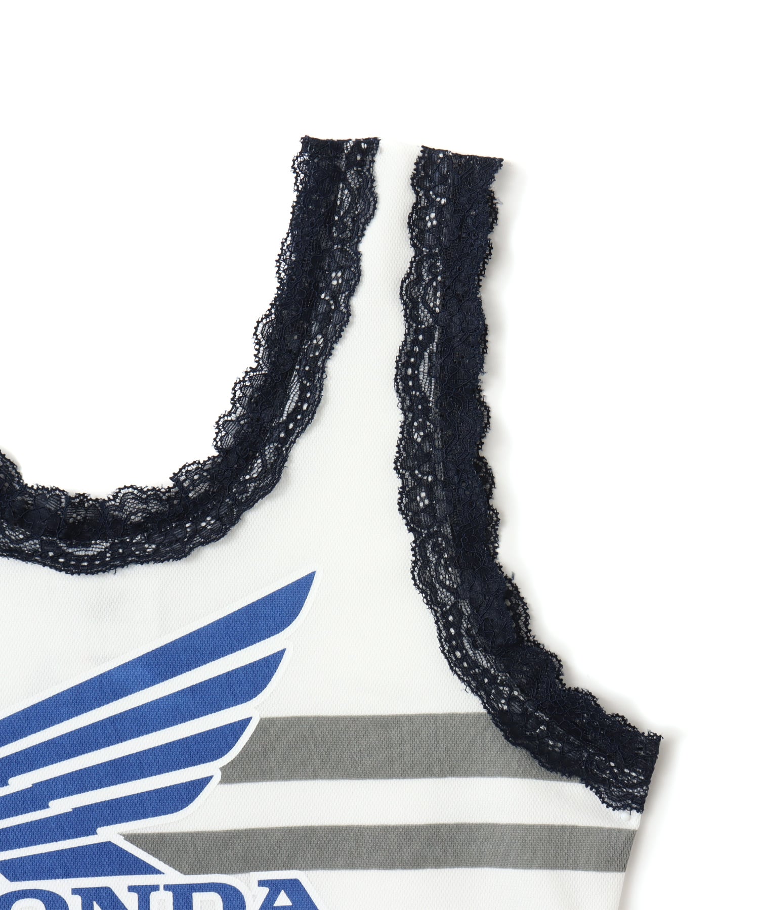 HONDA x atmos pink Racing Tank Top IVORYの画像