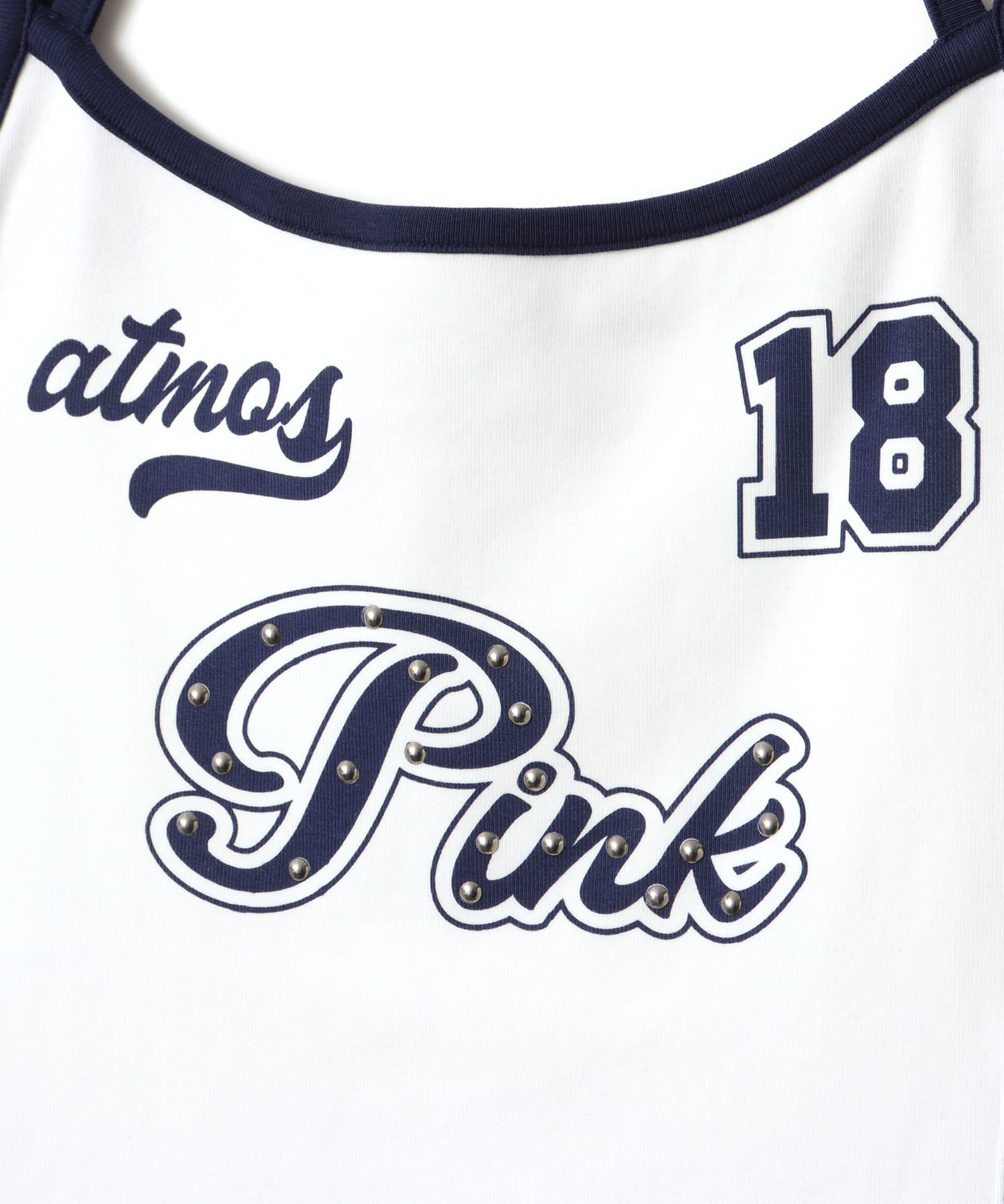 atmos pink Halter Neck Camisole WHITEの画像