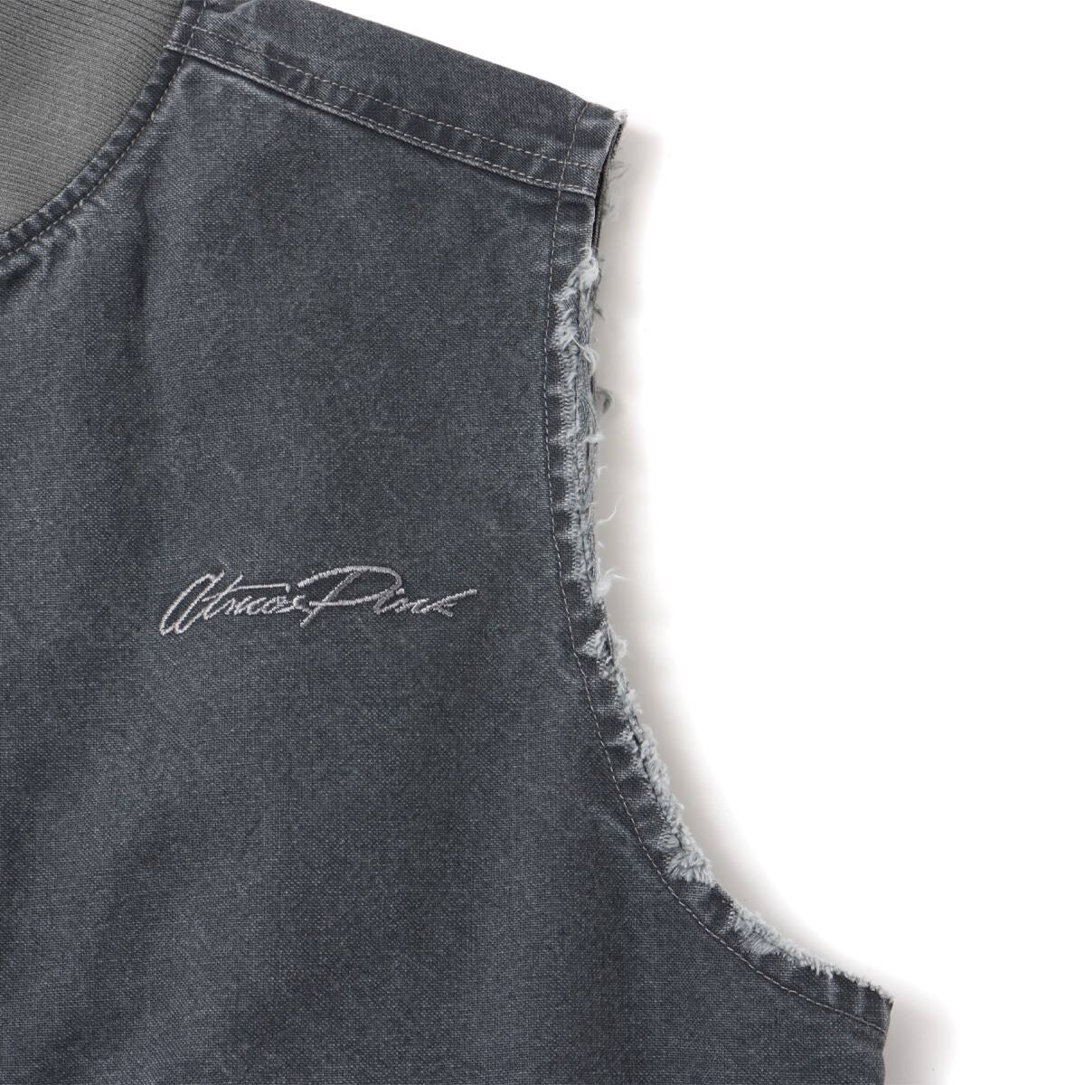 atmos pink Vintage Finish Vest GRAYの画像