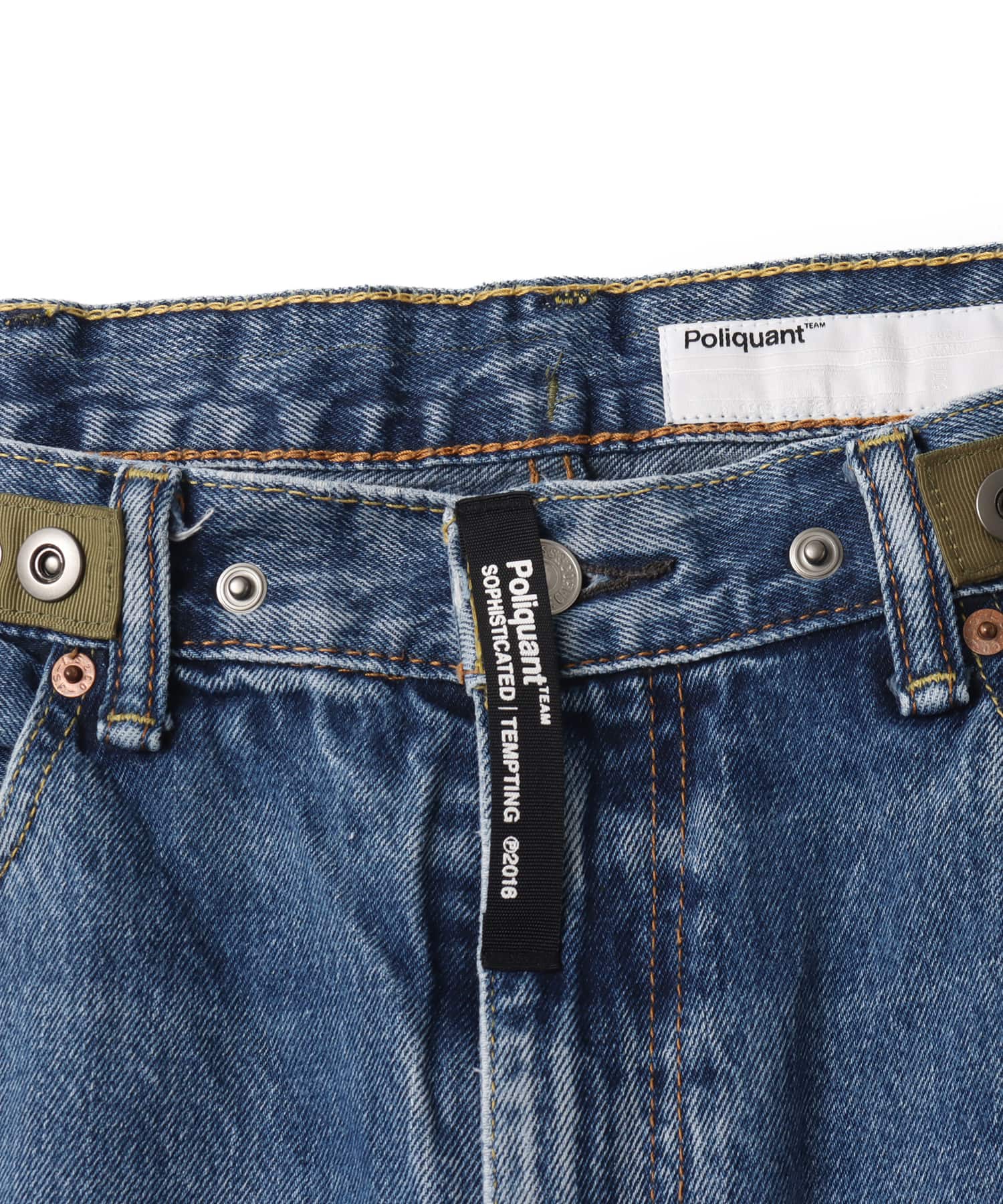 Poliquant THE DEFORMED ADJUSTABLE THRIFTING DENIM 550 [FIGURE ARCHIVES] INDIGOの画像