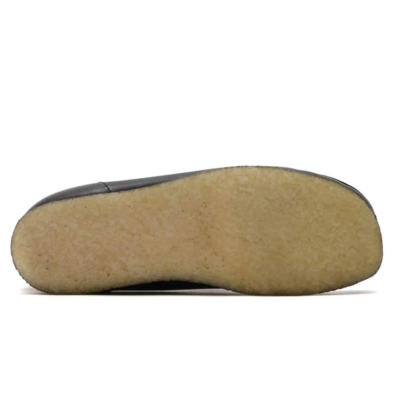 Clarks Wallabee Boot Black Leath の画像