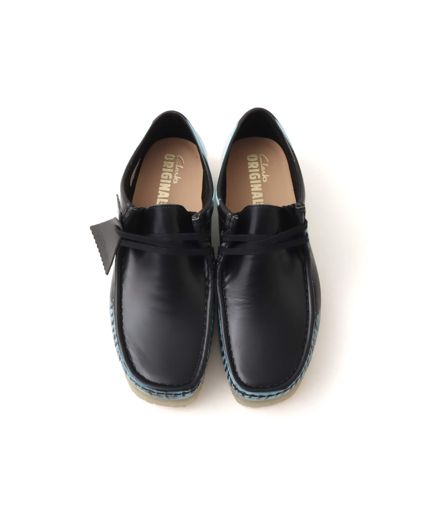 Clarks Wallabee Black Brush Offの画像