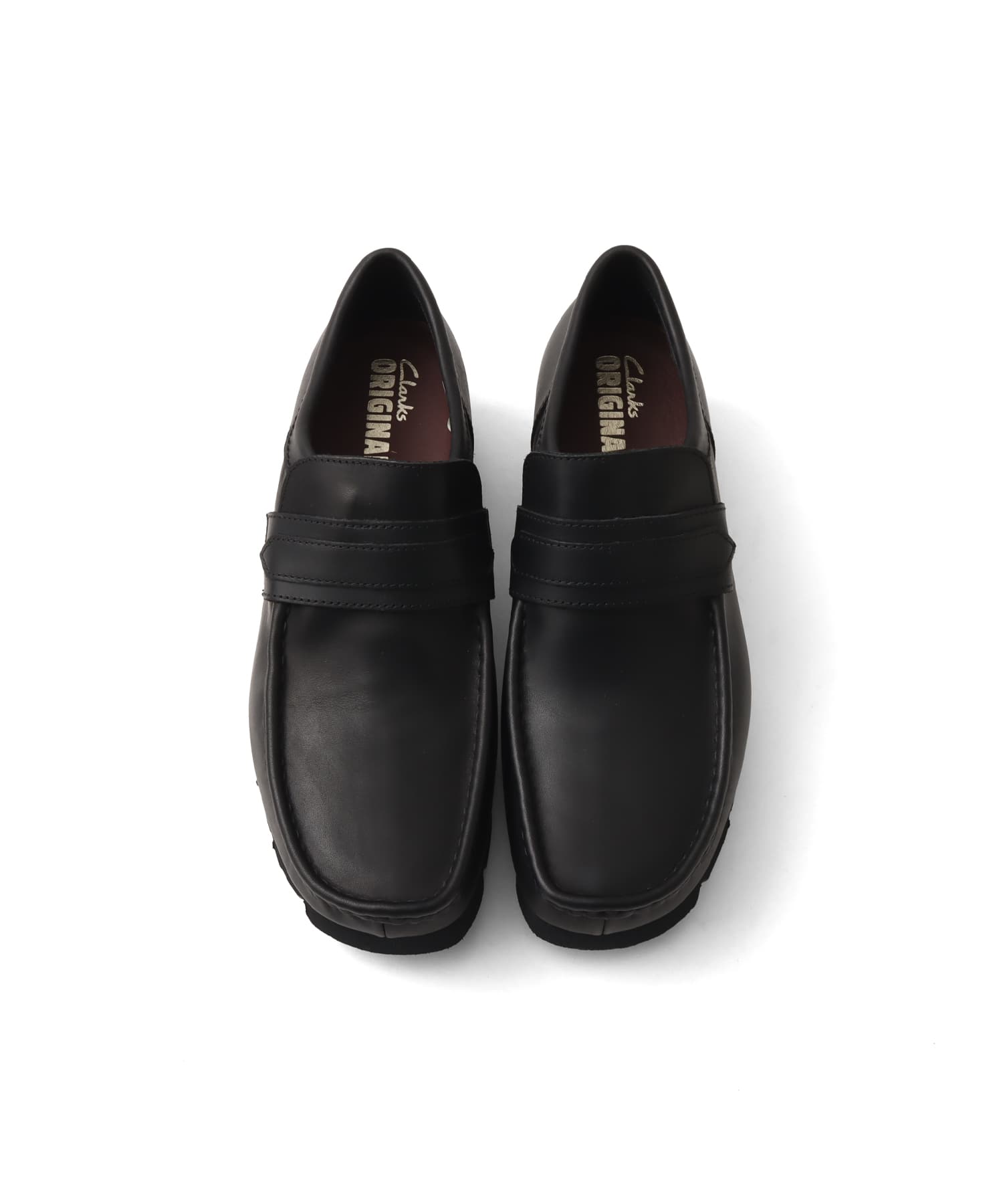 Clarks WallaLoaferGTX Black Leatherの画像
